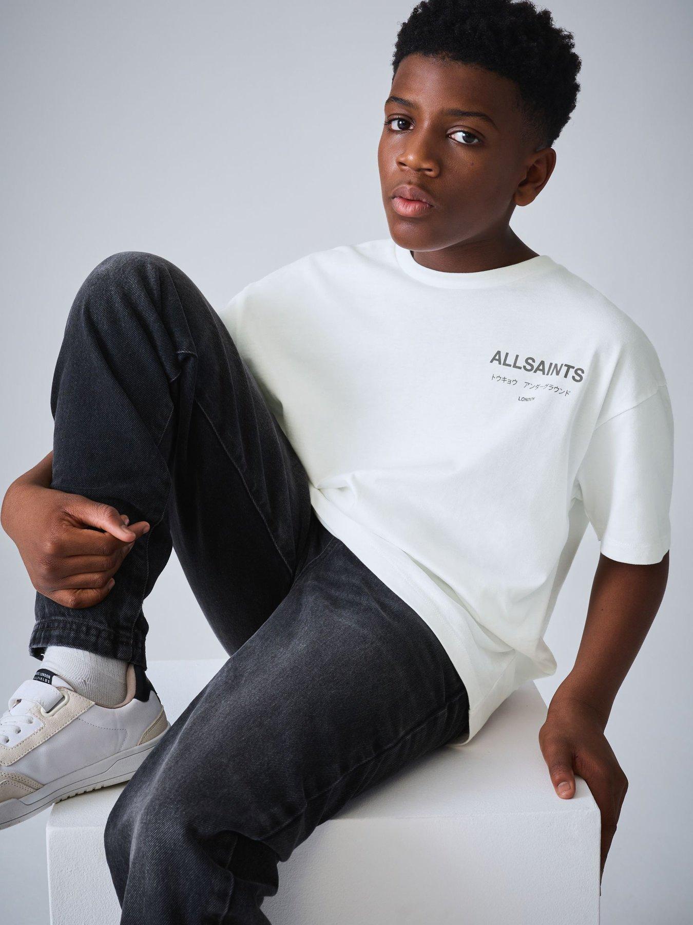 Image 4 of 7 of smALLSAINTS Boys Underground Graphic Print T-Shirt - White