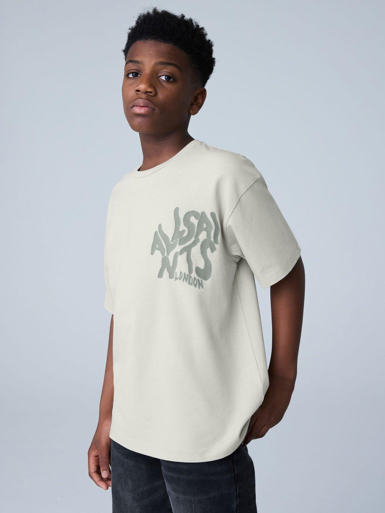 smALLSAINTS Boys Orlando Graphic Back Print T-Shirt - Grey