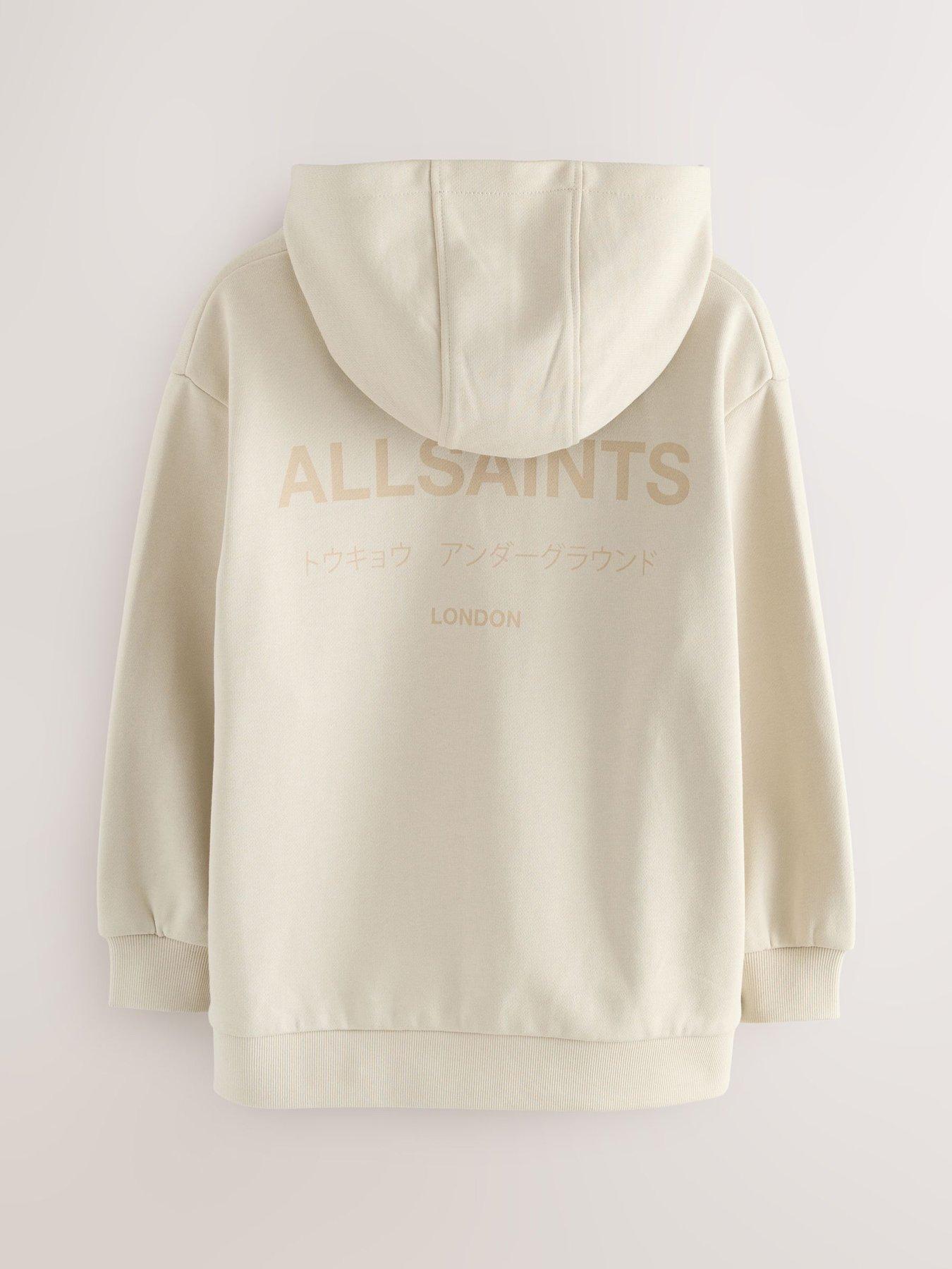 smALLSAINTS Boys Back Logo Print Hoodie - Neutral | Very