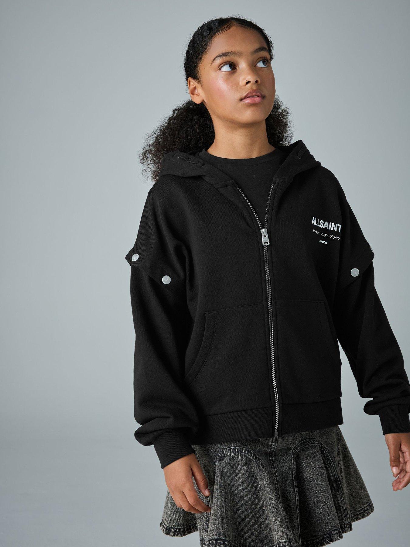 smALLSAINTS Girls Long Sleeved Hoodie - Black