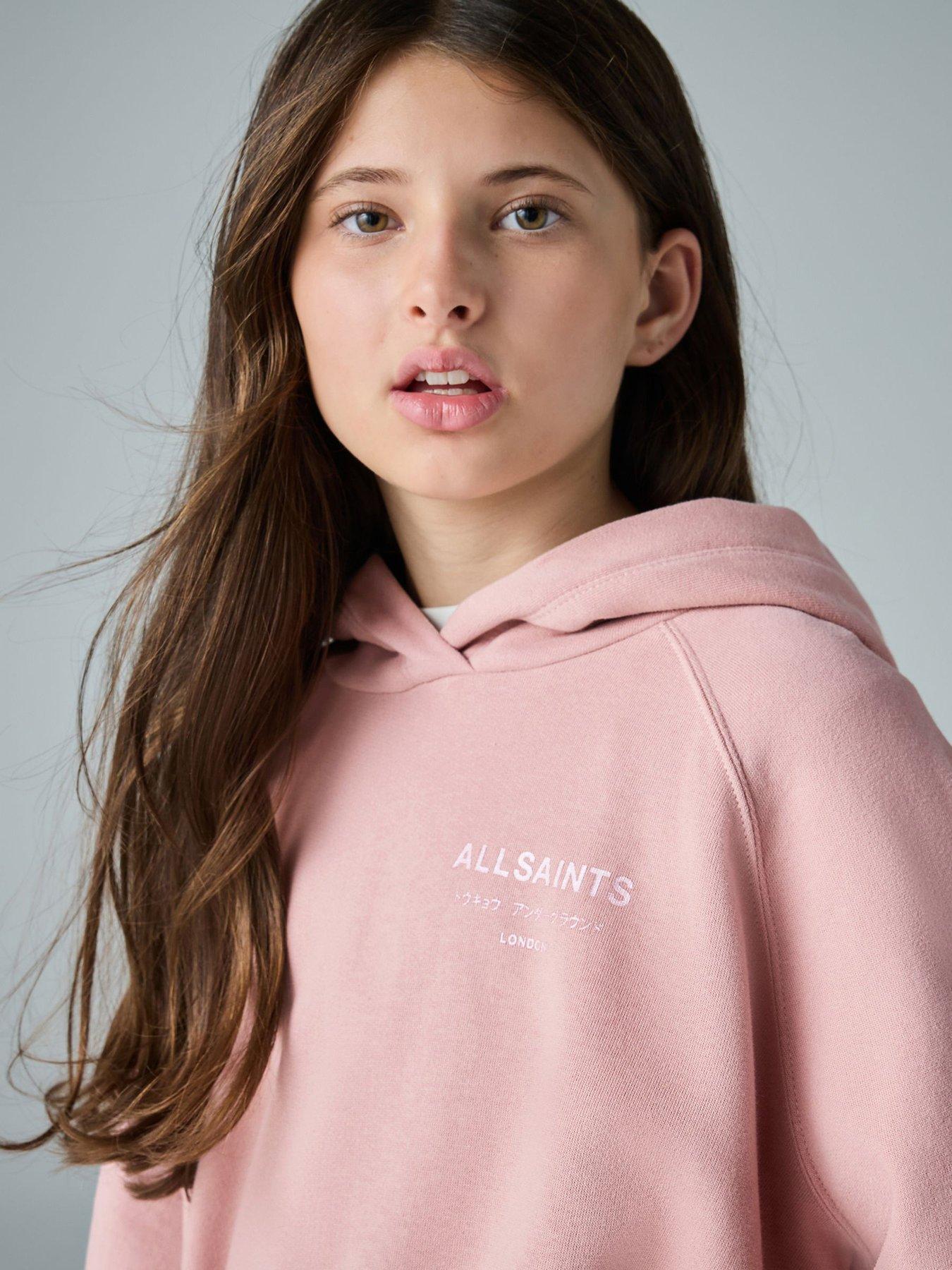 smALLSAINTS Girls Long Sleeved Dana Hoodie, Pink, Size Age: 12-13 Years