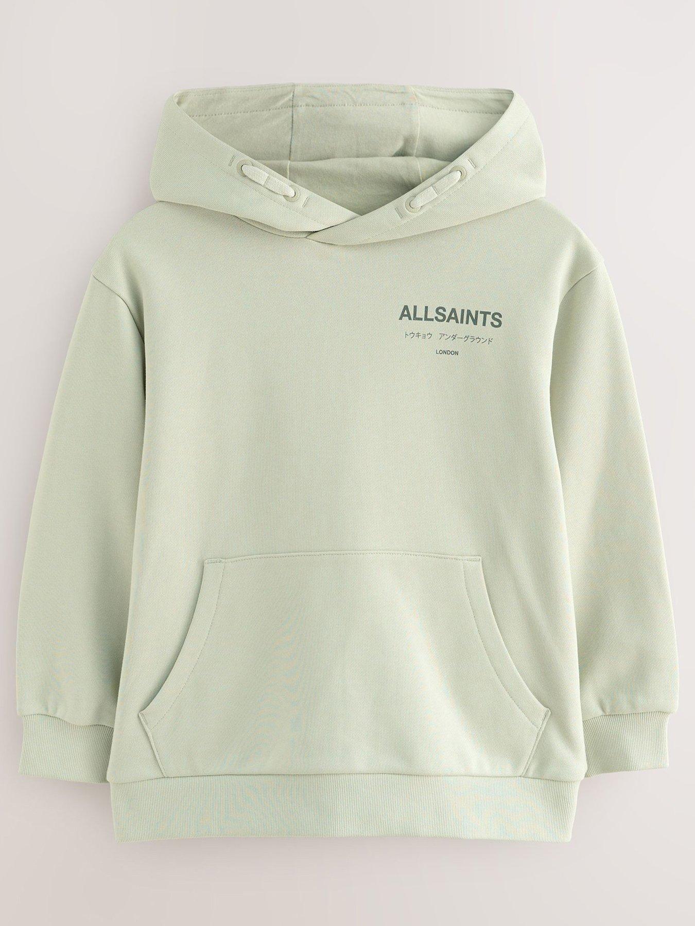 Image 2 of 7 of smALLSAINTS Boys Underground Logo Back Print Hoodie - Green