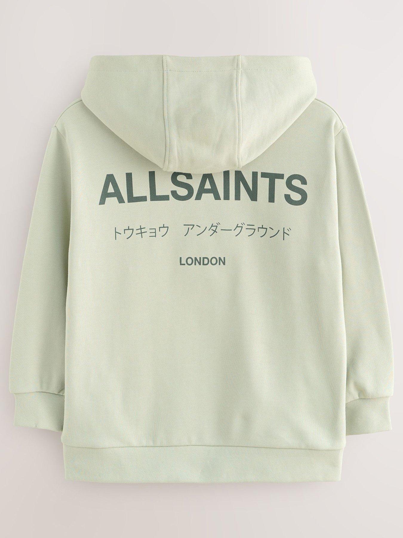 Image 3 of 7 of smALLSAINTS Boys Underground Logo Back Print Hoodie - Green