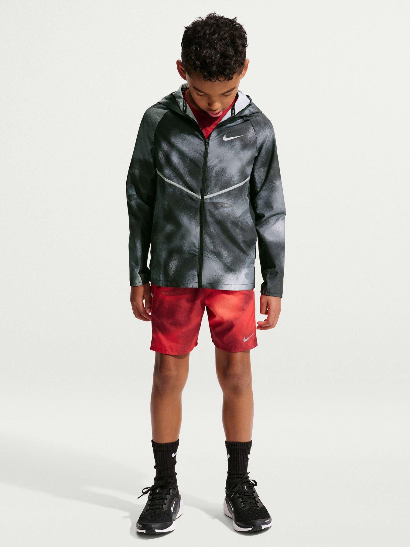Nike Kids Black Miler All Over Print Jacket in Size 13-15Y, JD Sports - Image 4