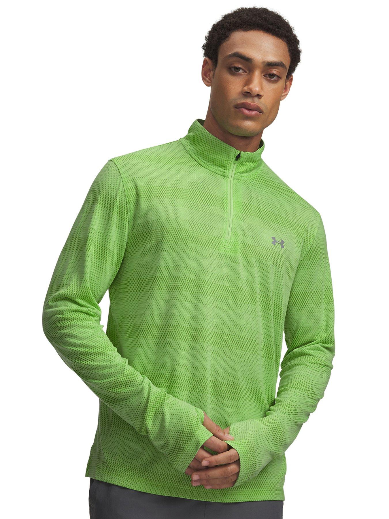 UNDER ARMOUR Mens Running Velociti 1/4 Zip - Green