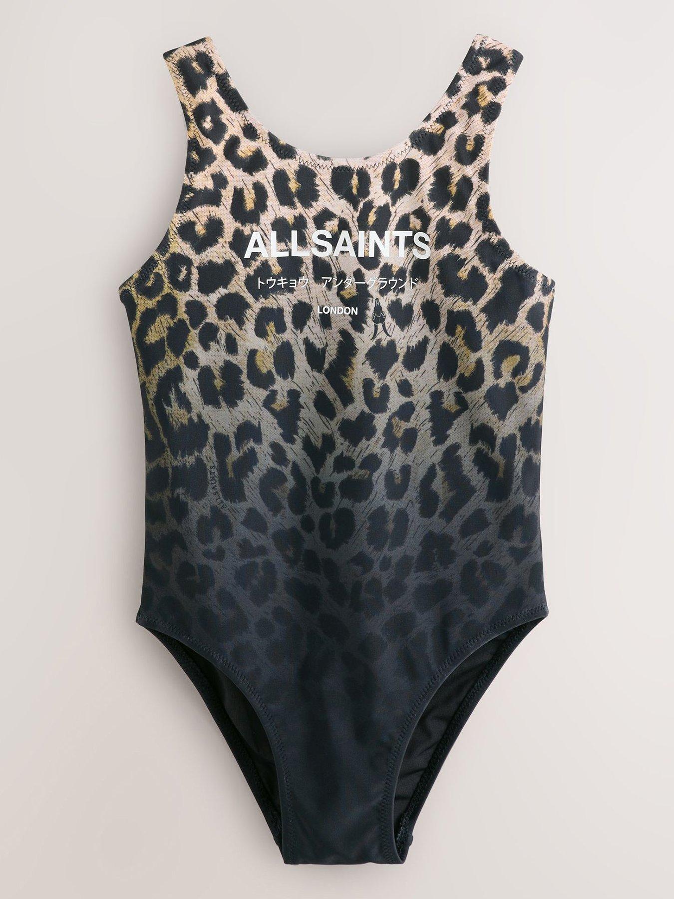 smALLSAINTS Girls Leopard Ombre Swimsuit - Multi