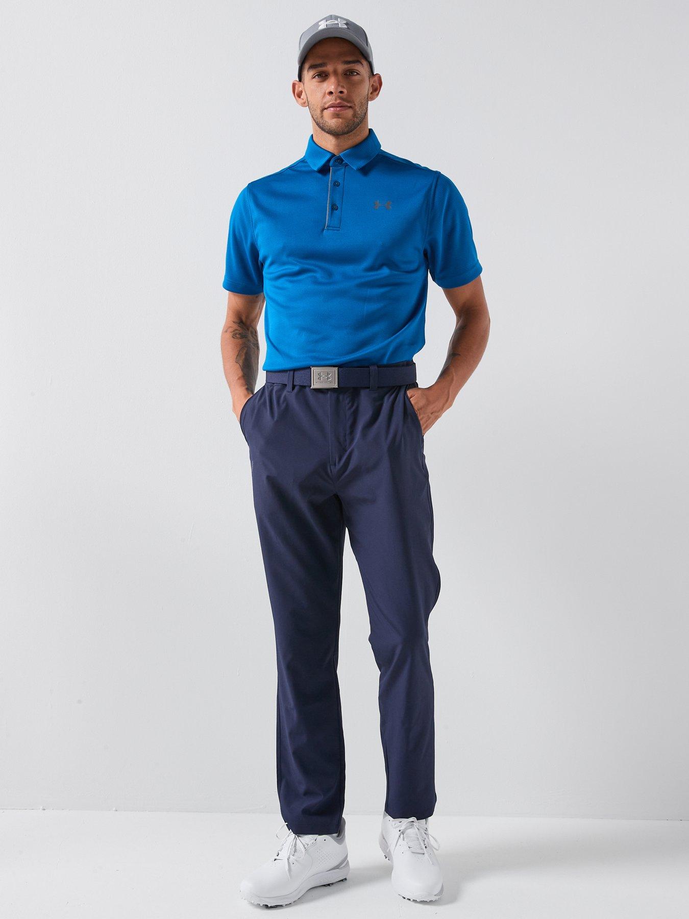 Image 3 of 5 of UNDER ARMOUR Mens Golf Tech Short Sleeve Polo - Blue