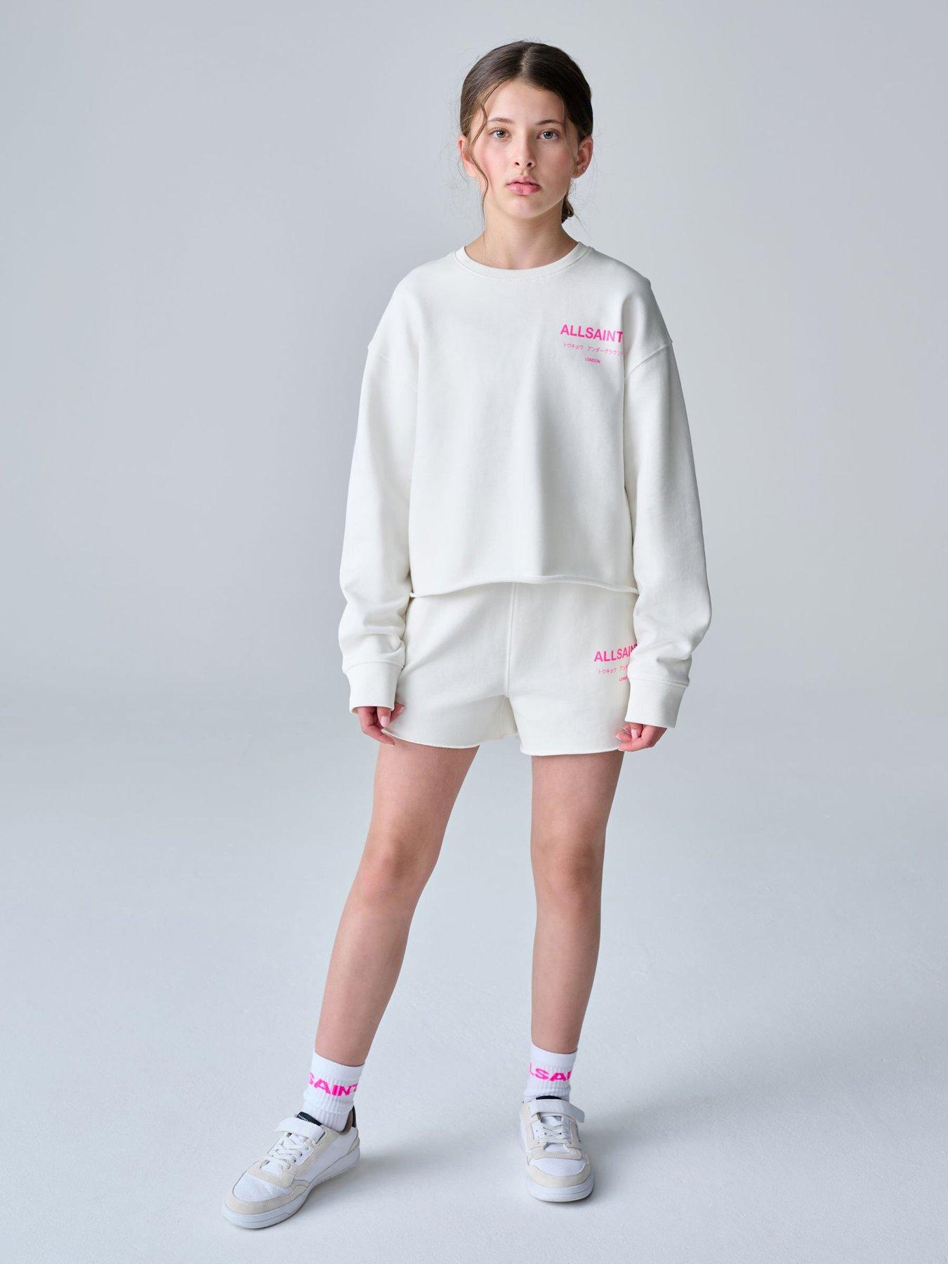 smALLSAINTS Girls Underground Sweatshirt And Shorts Set - White