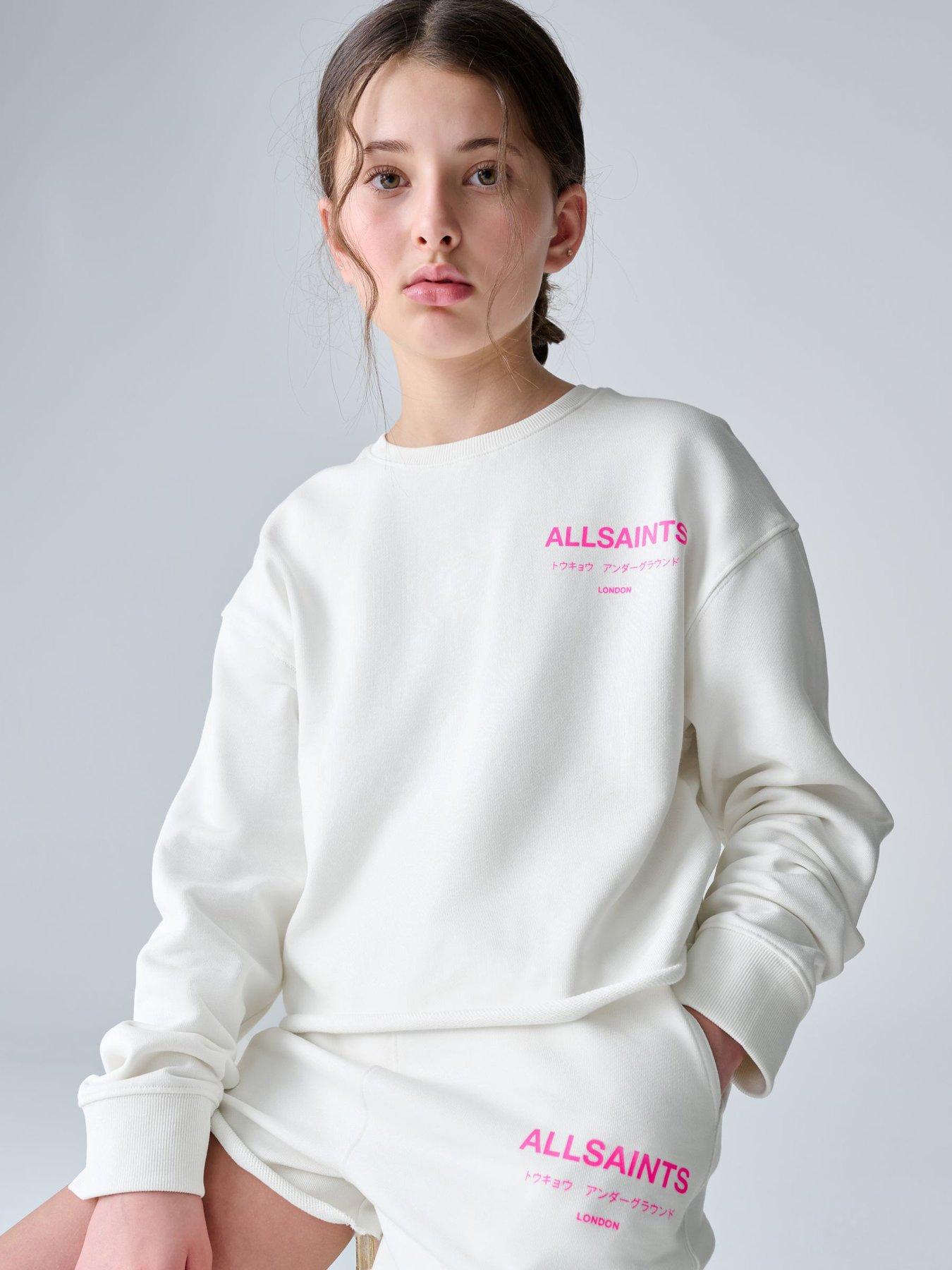 Image 7 of 7 of smALLSAINTS Asg2 Sweatshirt and Shorts Set - White