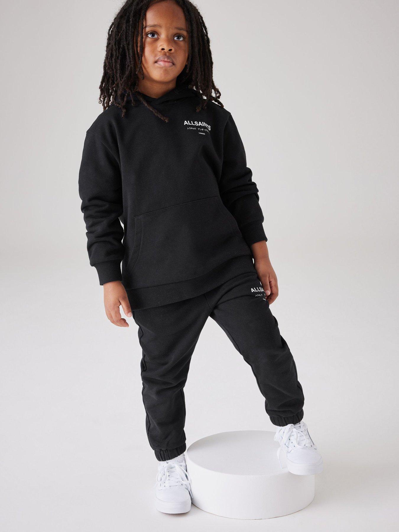 smALLSAINTS Boys Underground Graphic Back Print Hoodie - Black