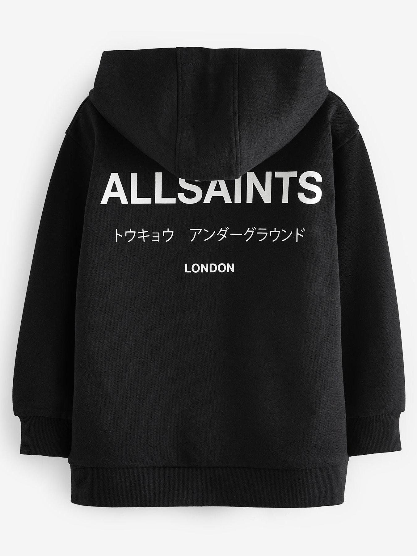 smALLSAINTS Boys Underground Graphic Back Print Hoodie - Black | Very