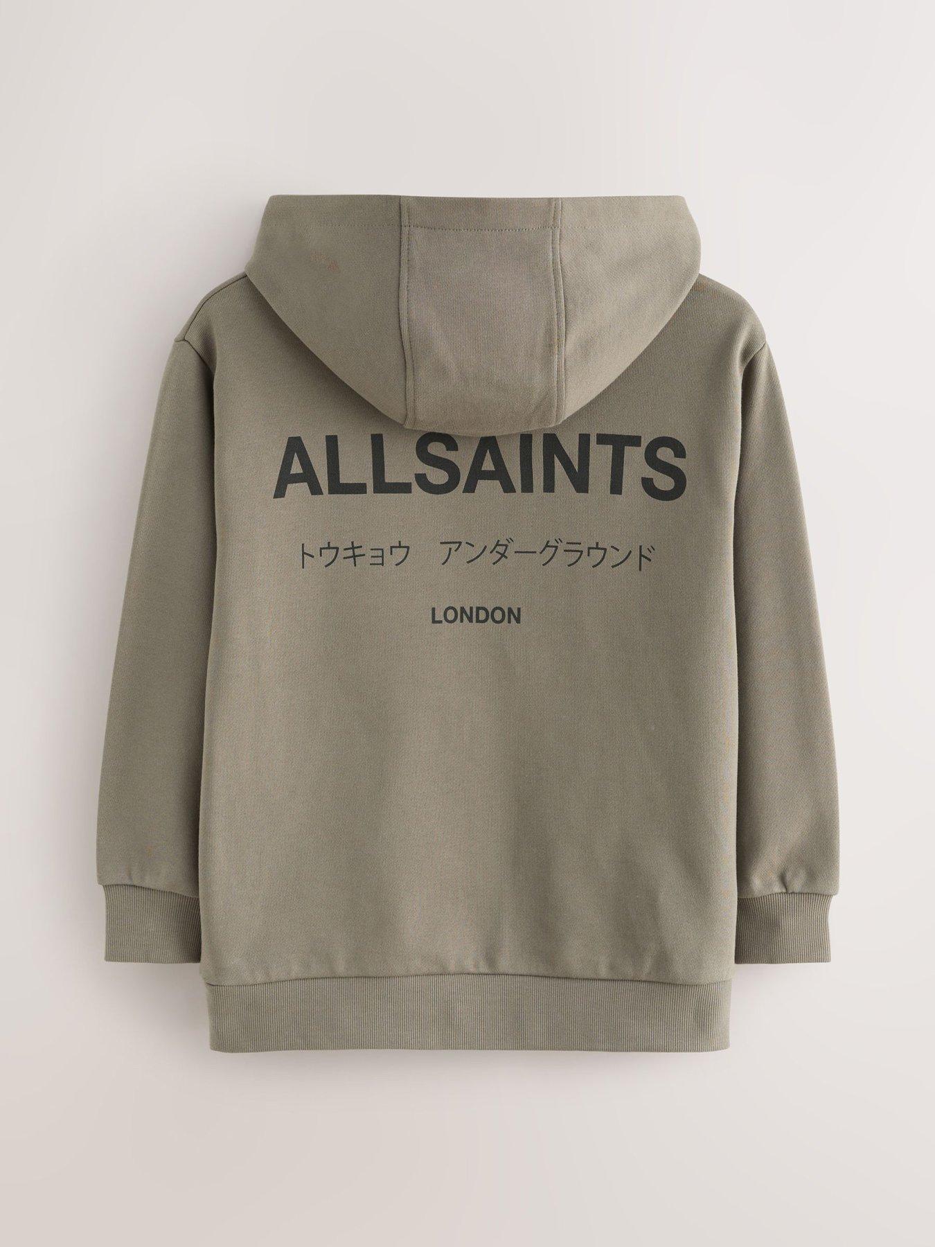 smALLSAINTS Boys Underground Graphic Back Print Hoodie - Light Khaki | Very