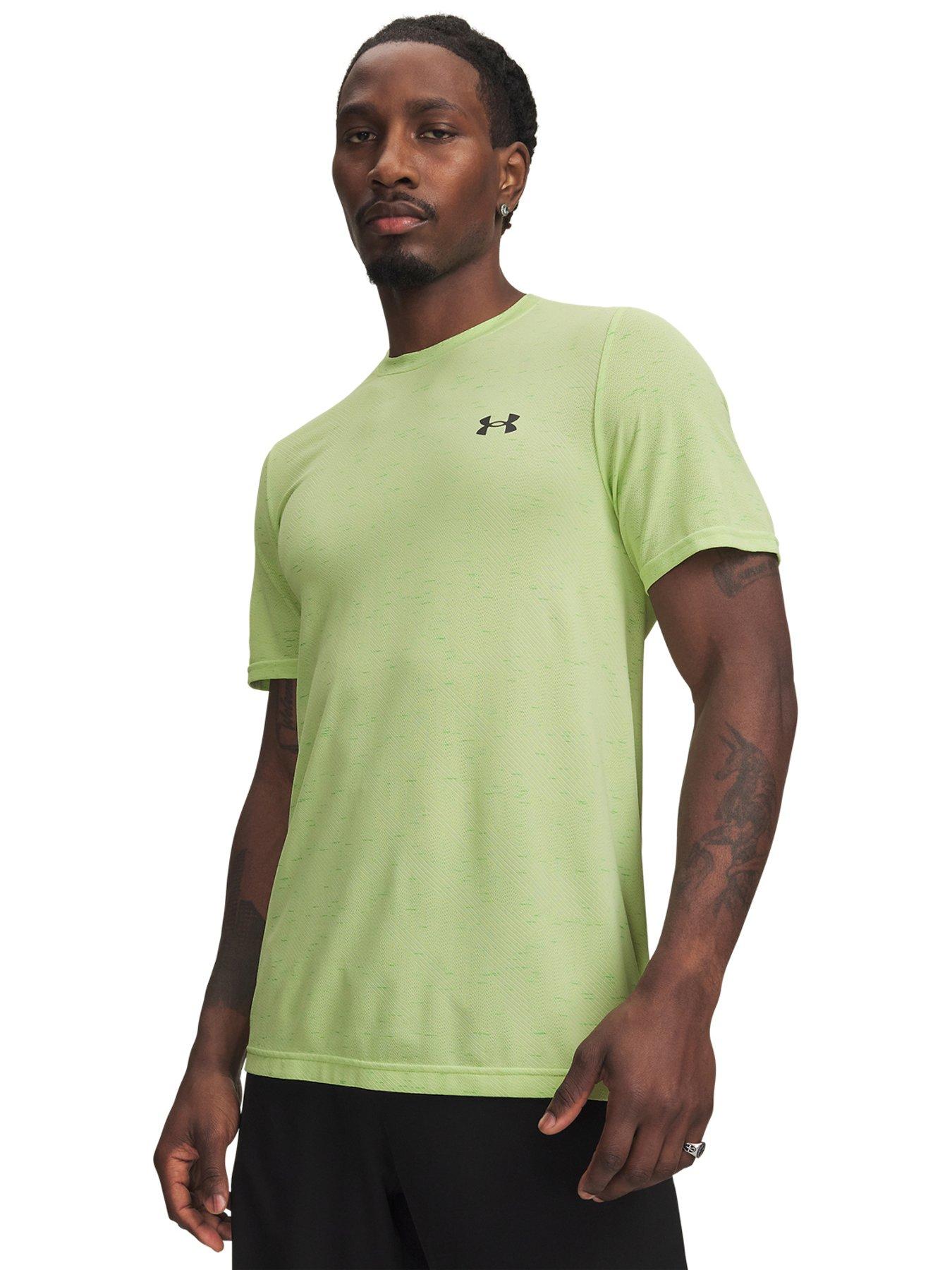 Image 1 of 3 of UNDER ARMOUR Mens Training Vanish Seamless Short Sleeve T-Shirt - Green
