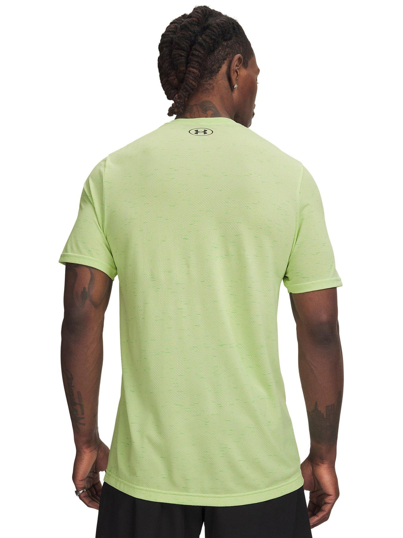 Image 2 of 3 of UNDER ARMOUR Mens Training Vanish Seamless Short Sleeve T-Shirt - Green