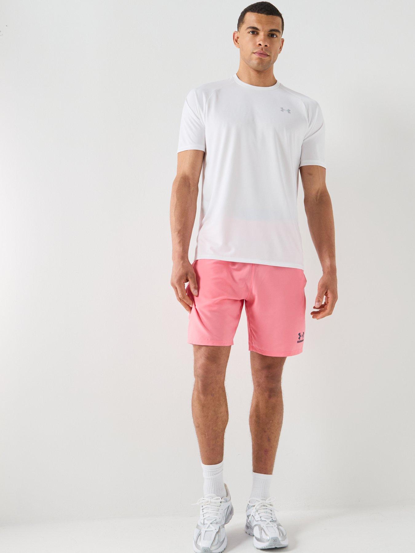 Image 3 of 5 of UNDER ARMOUR Mens Training Tech Short - Pink