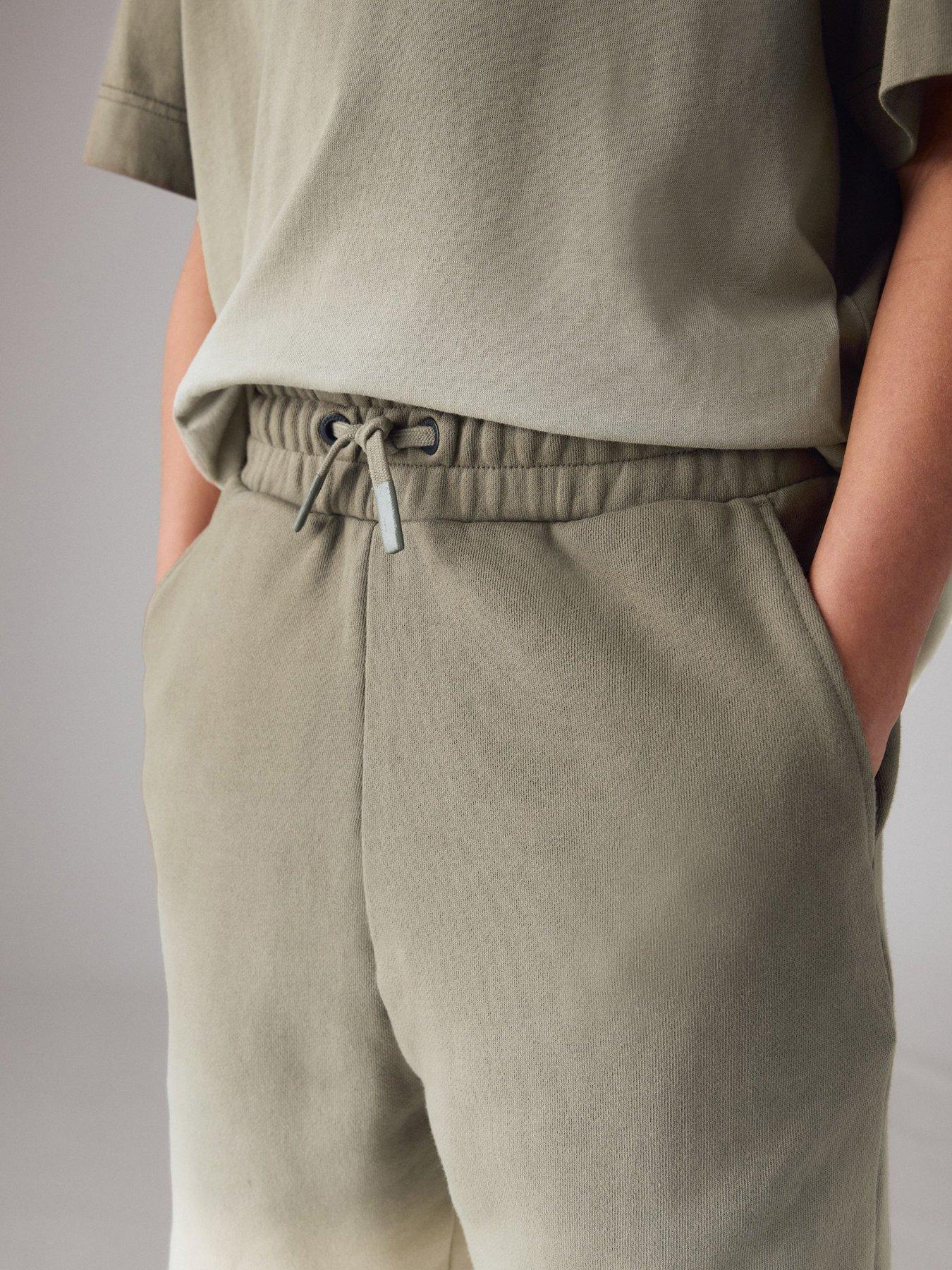 Image 7 of 7 of smALLSAINTS Older Boys Ombre Logo T-Shirt And Shorts Set - Khaki
