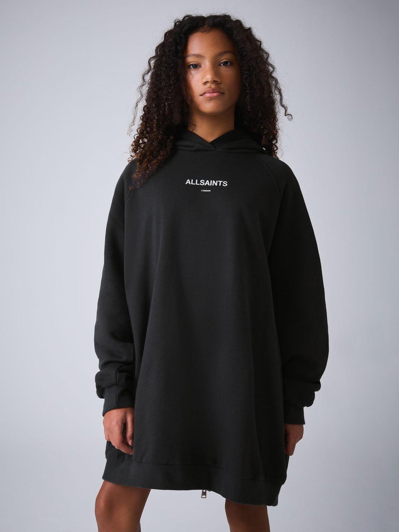 Smallsaints Girls Dana Hooded Sweat Dress - Black