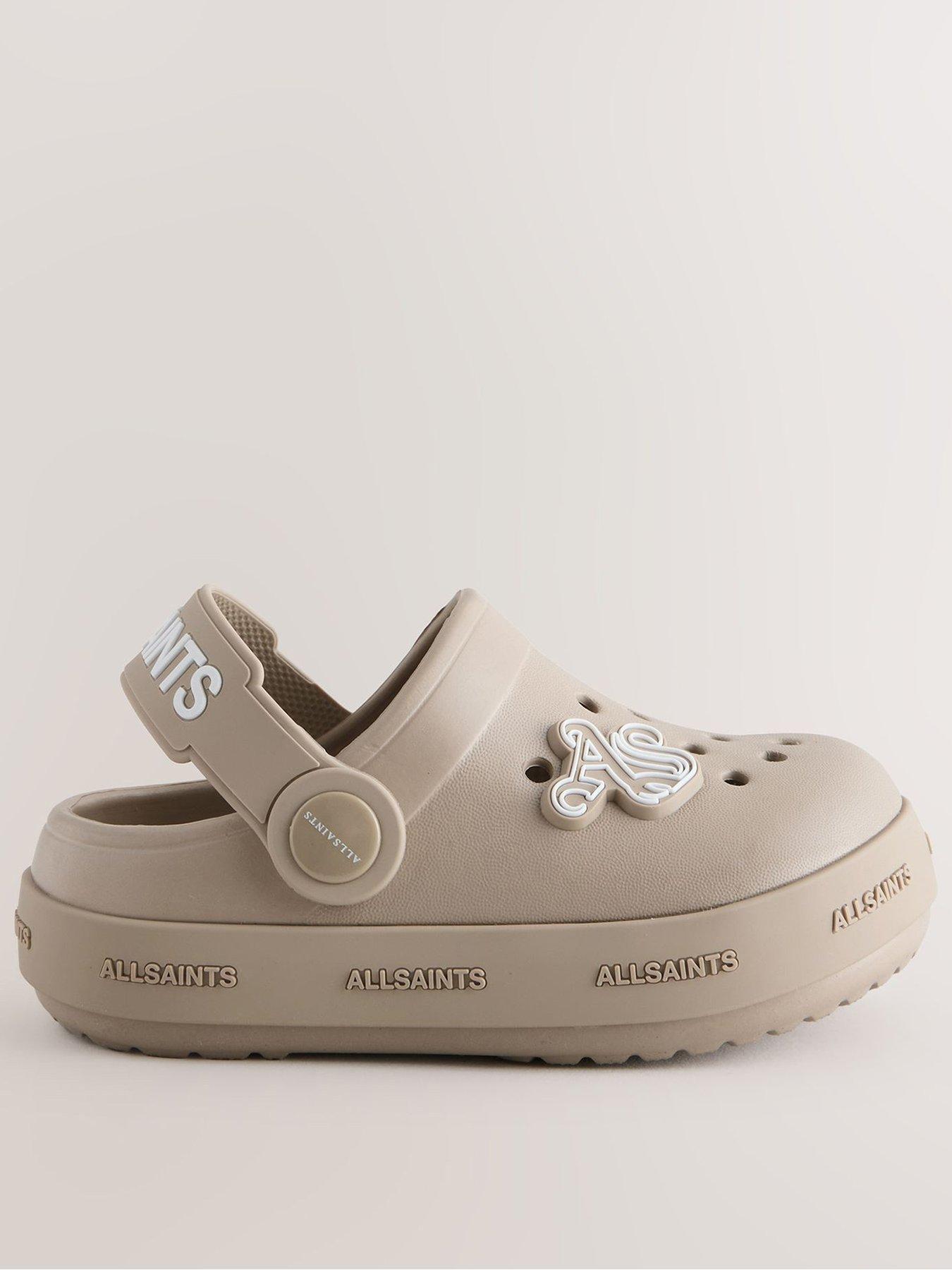 smALLSAINTS Younger Boys Logo Clog Shoes, Neutral, Size 7 Younger