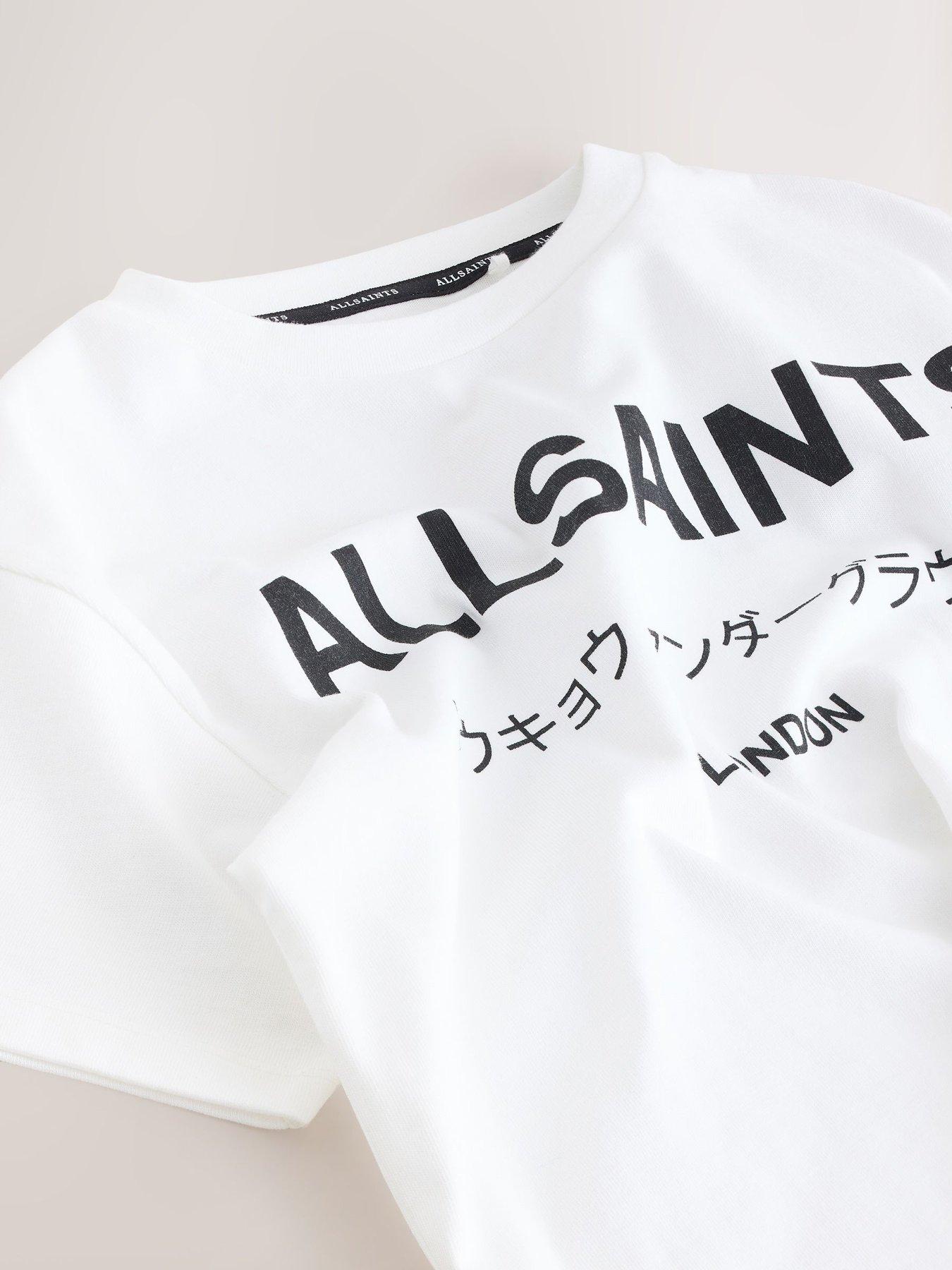 Image 3 of 6 of smALLSAINTS Older Boys Back Print Logo T-Shirt - White