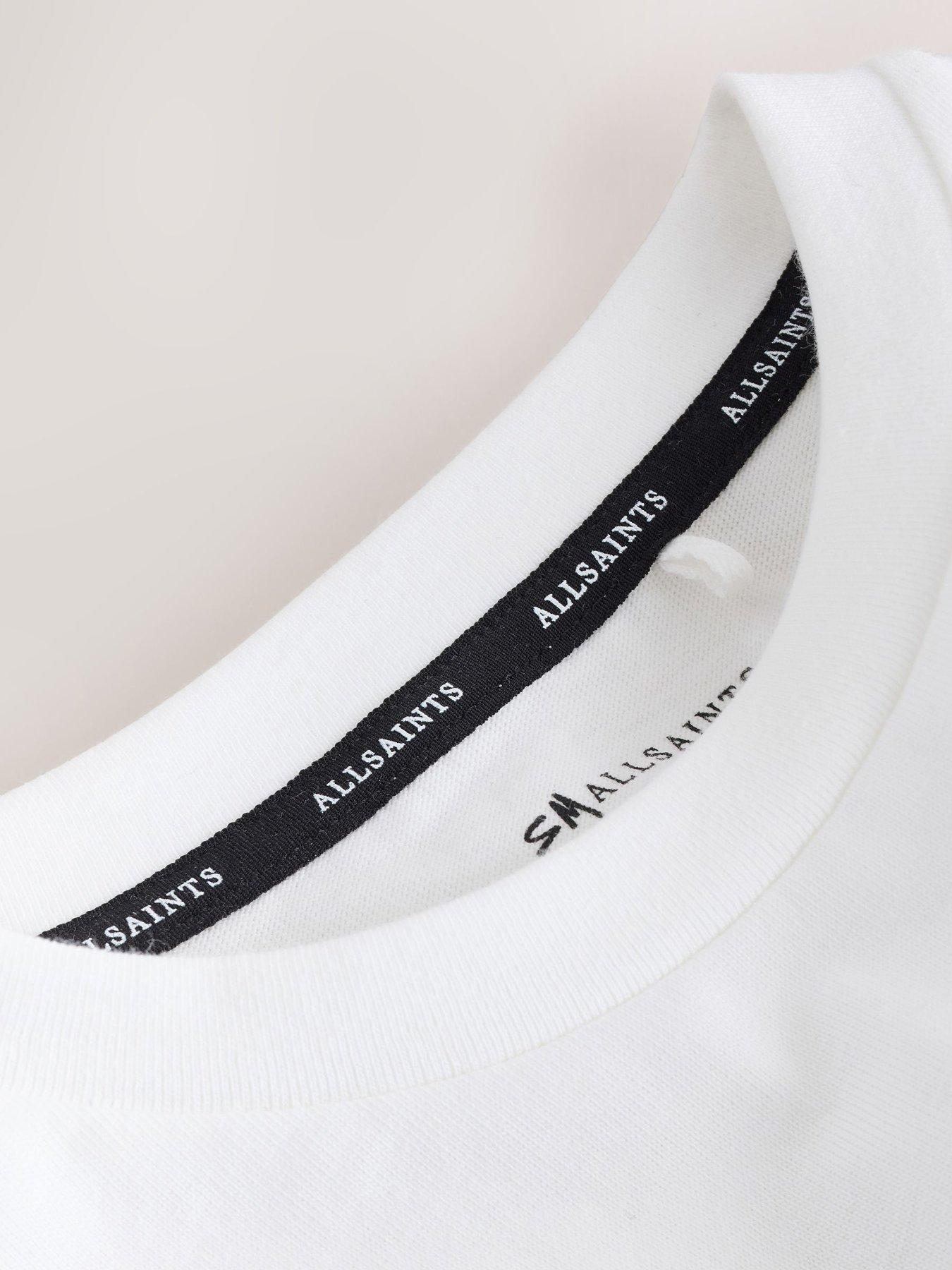 Image 5 of 6 of smALLSAINTS Older Boys Back Print Logo T-Shirt - White