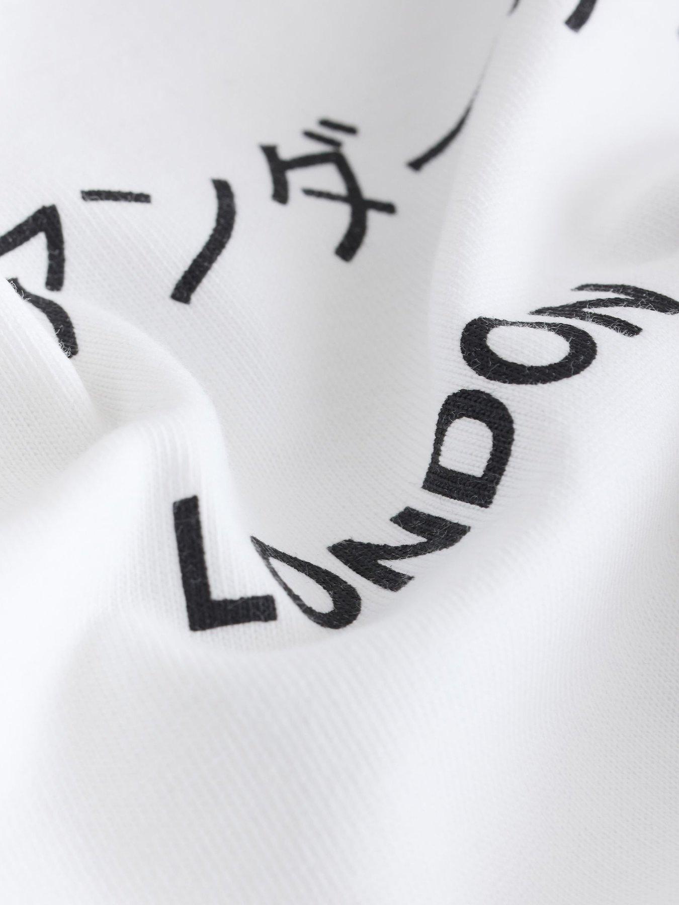Image 6 of 6 of smALLSAINTS Older Boys Back Print Logo T-Shirt - White