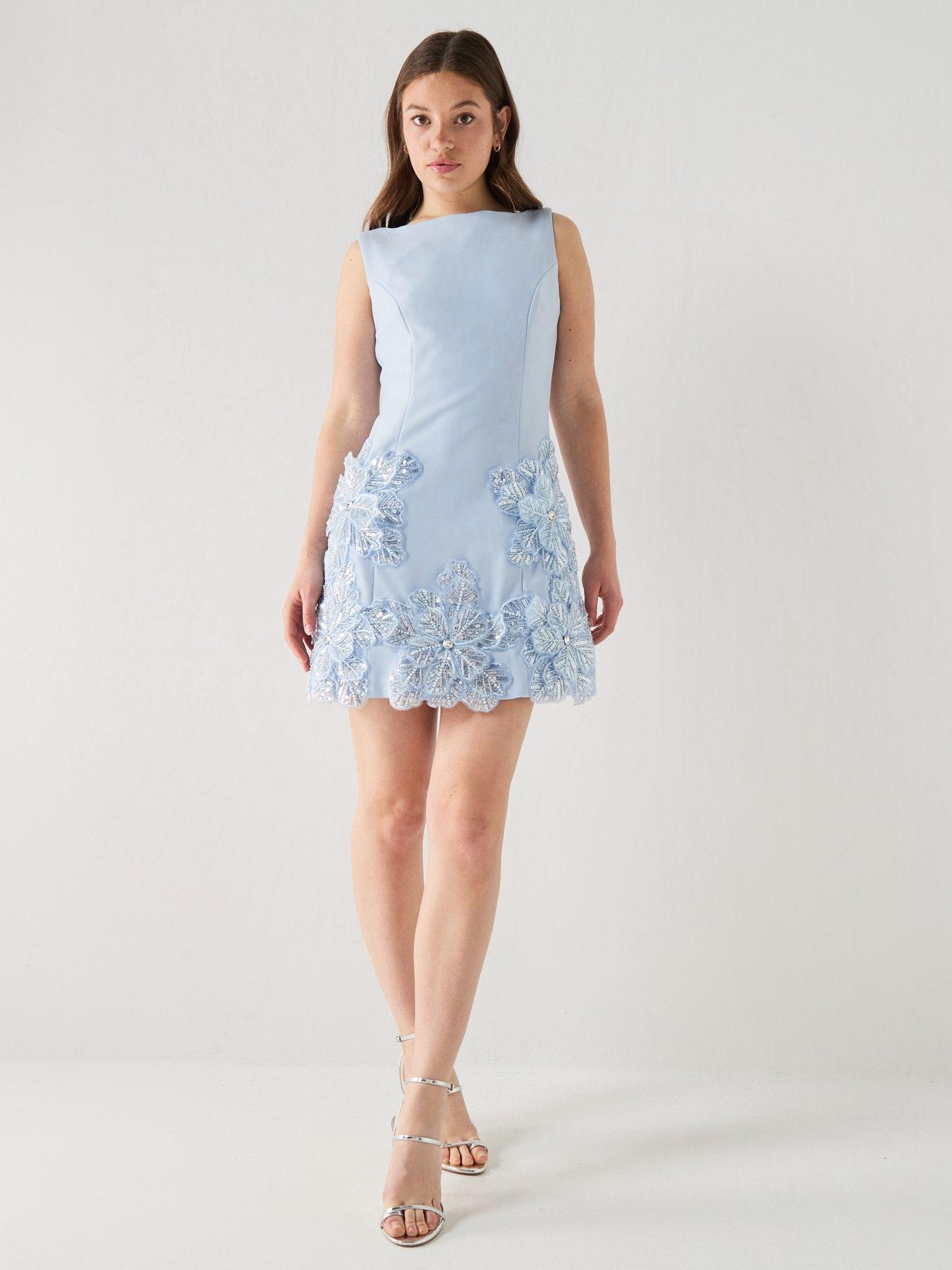 Elliatt Skye Mini Dress - Blue | Very