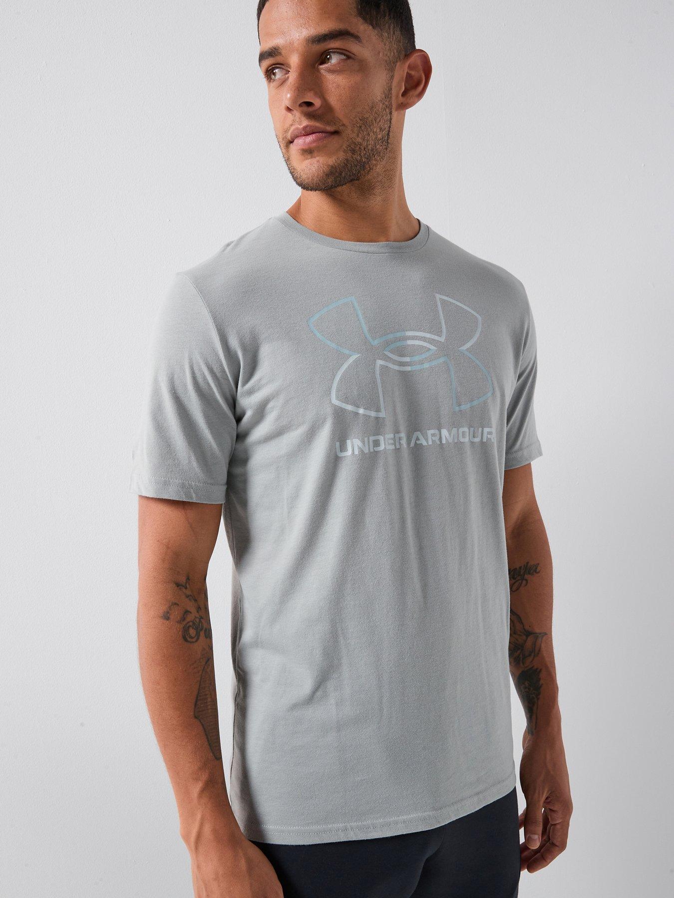 UNDER ARMOUR Mens Training Foundation Short Sleeve T-Shirt - Grey
