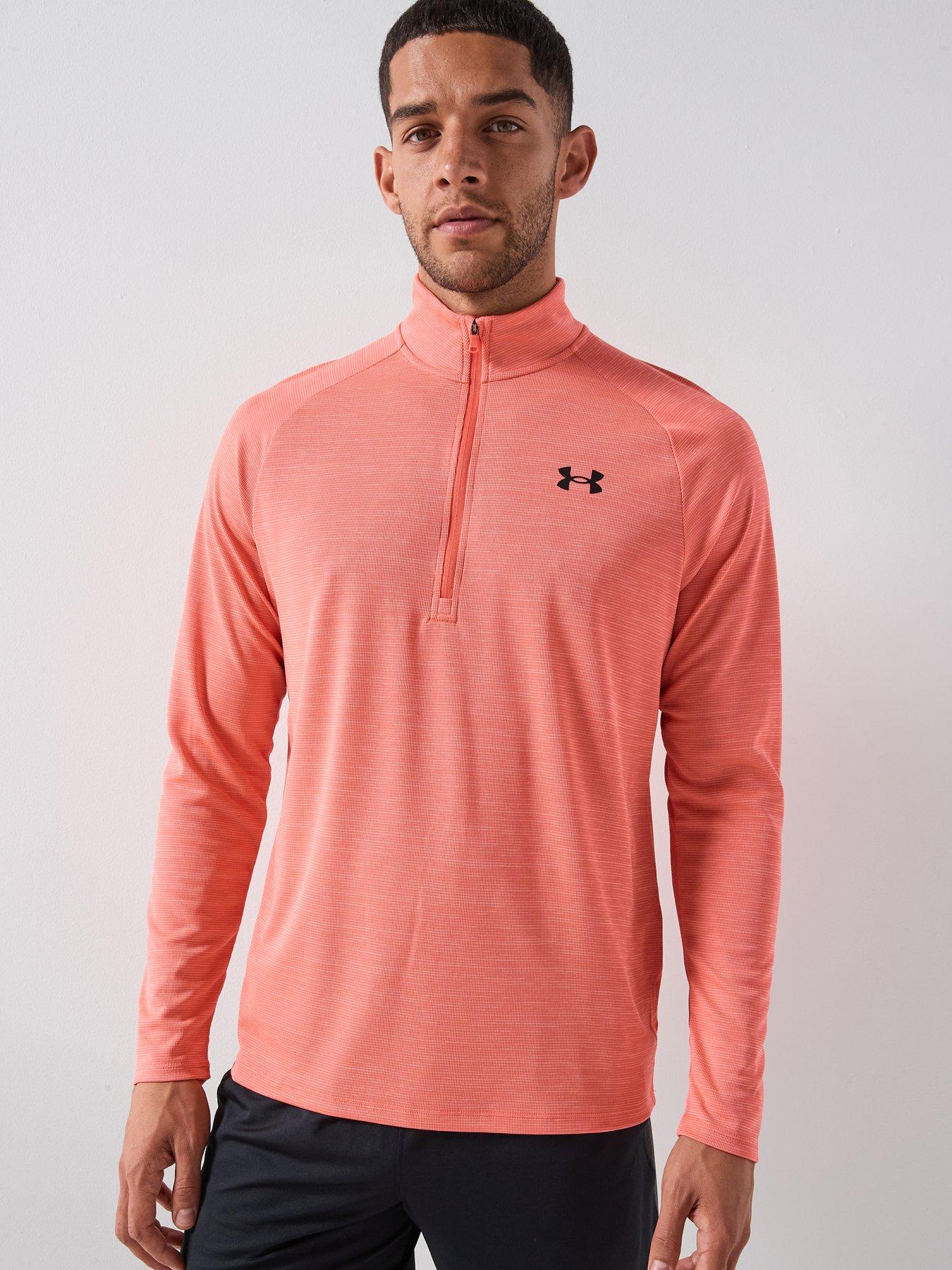 under-armour-mens-training-tech-12-zip-top-venom-red