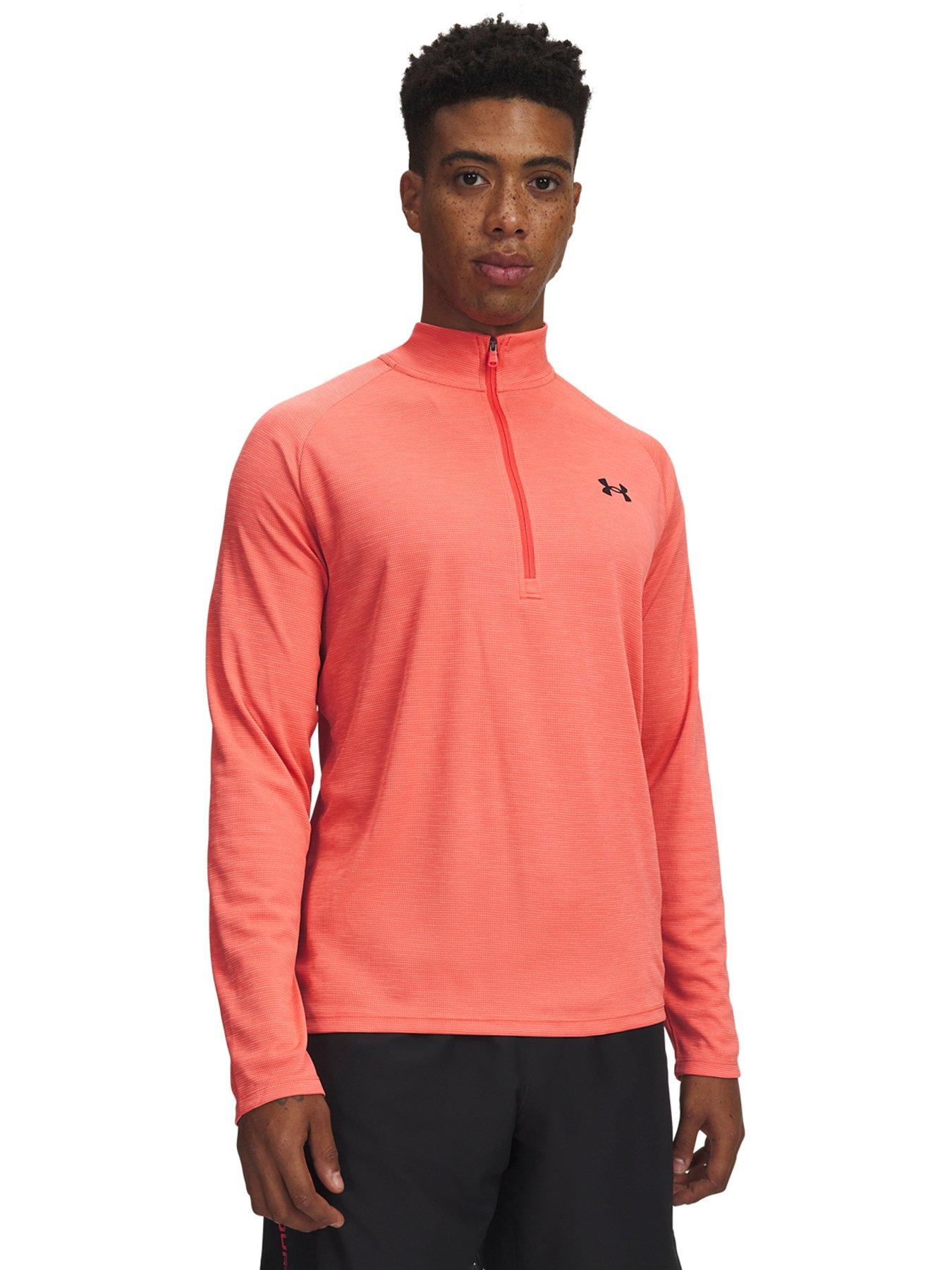UNDER ARMOUR Mens Training Tech 1/2 Zip - Red