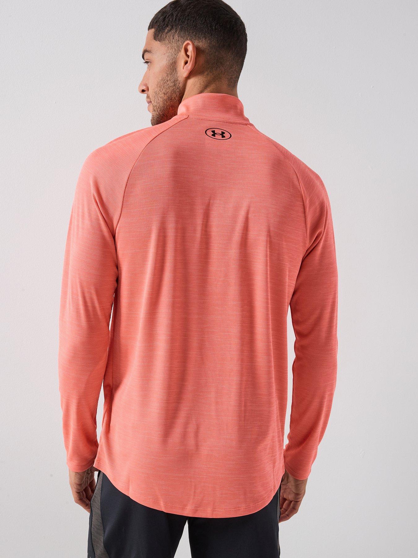 Image 2 of 5 of UNDER ARMOUR Mens Training Tech 1/2 Zip Top - Venom Red