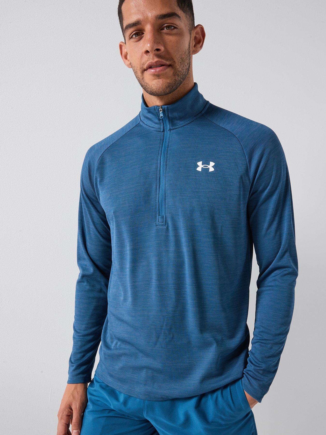 UNDER ARMOUR Mens Training Tech 1/2 Zip - White