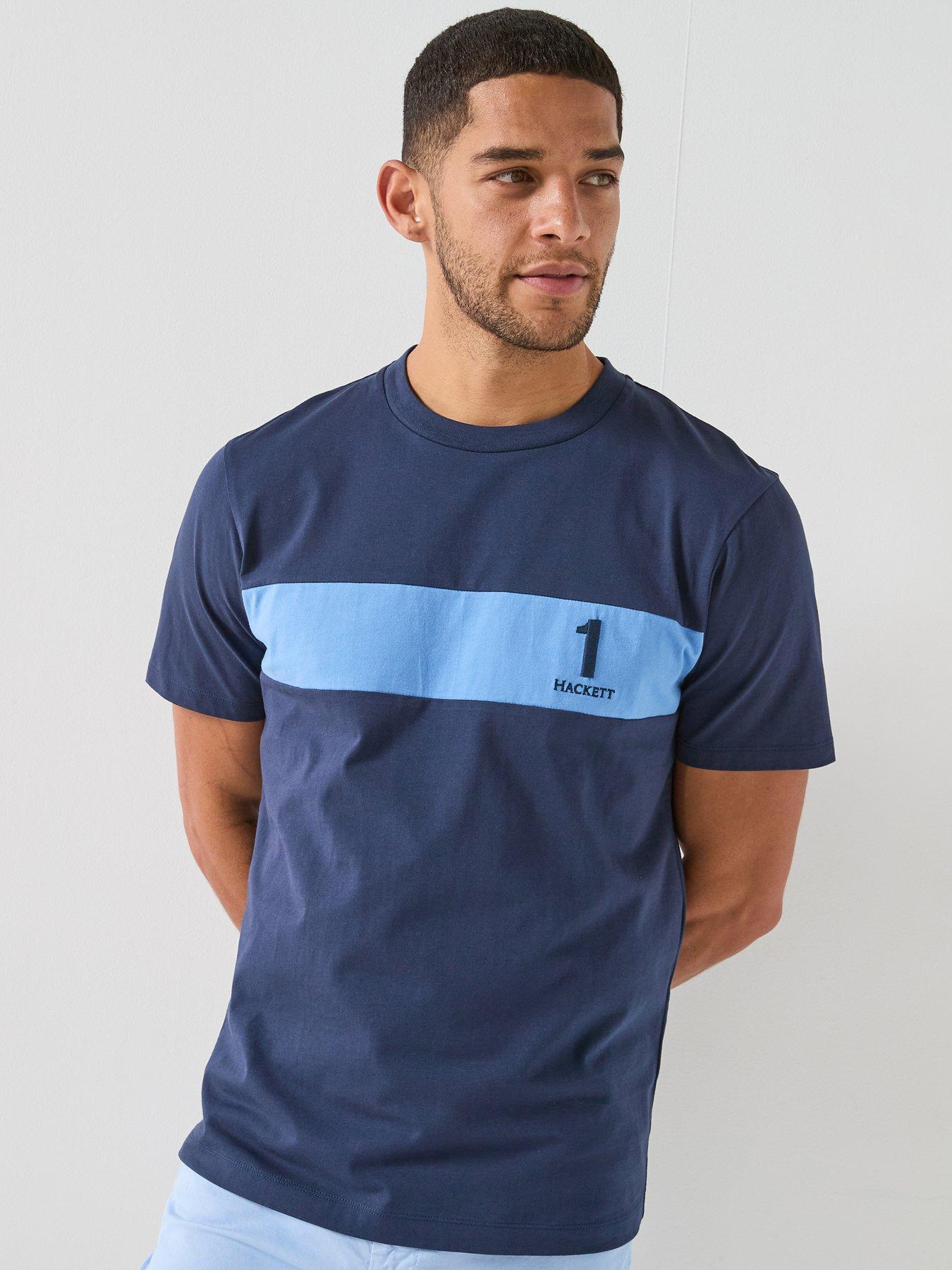 Hackett Heritage Heritage Number Panelled T-Shirt - Navy