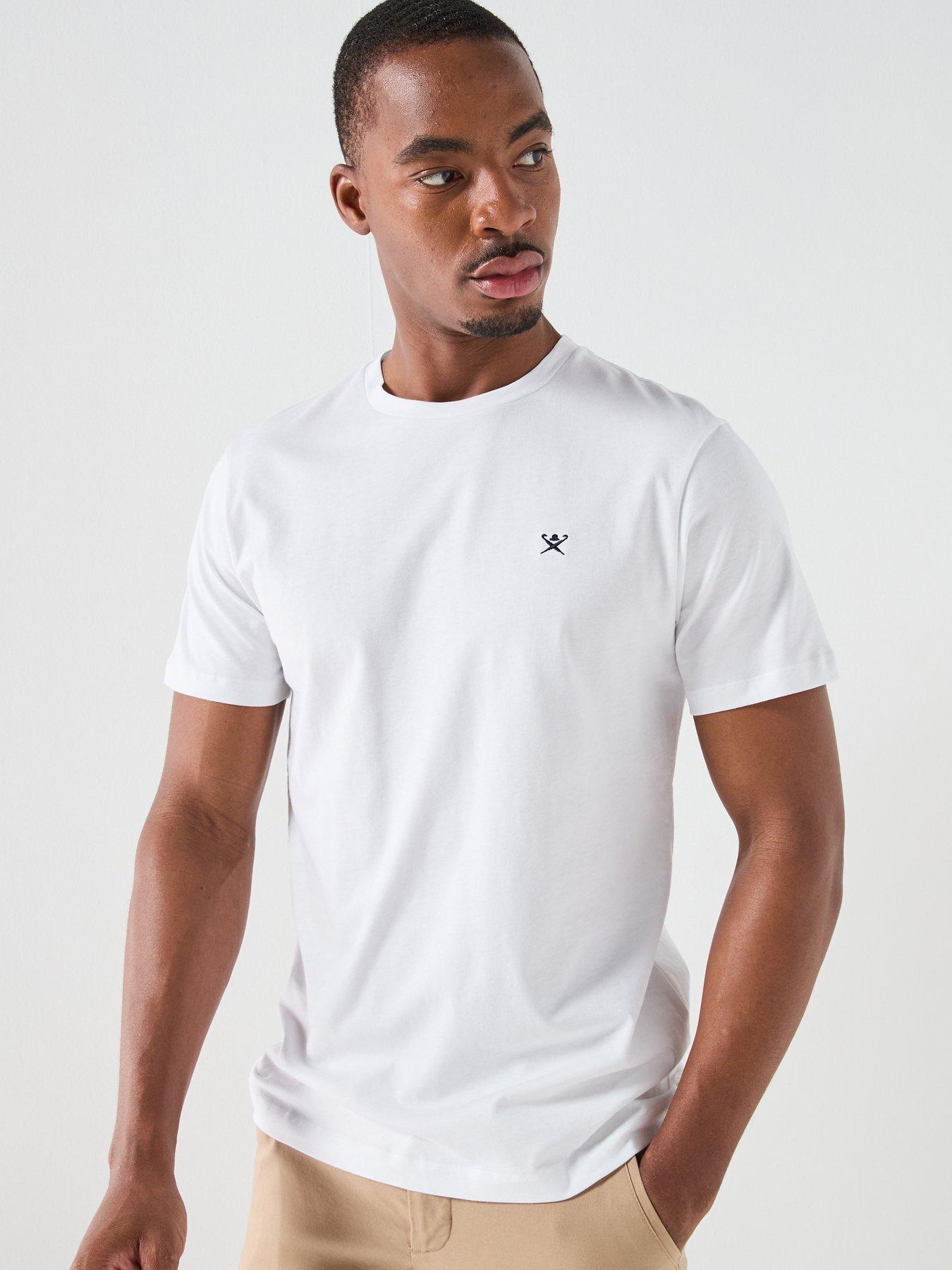 Image 1 of 5 of Hackett Chest Logo T-Shirt &ndash; White