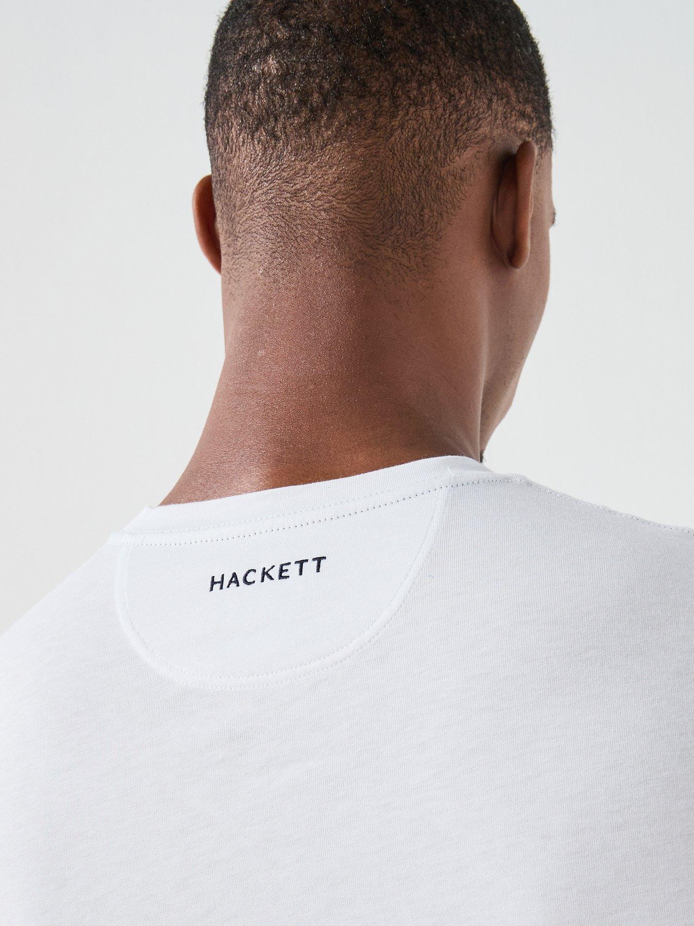 Image 5 of 5 of Hackett Chest Logo T-Shirt &ndash; White