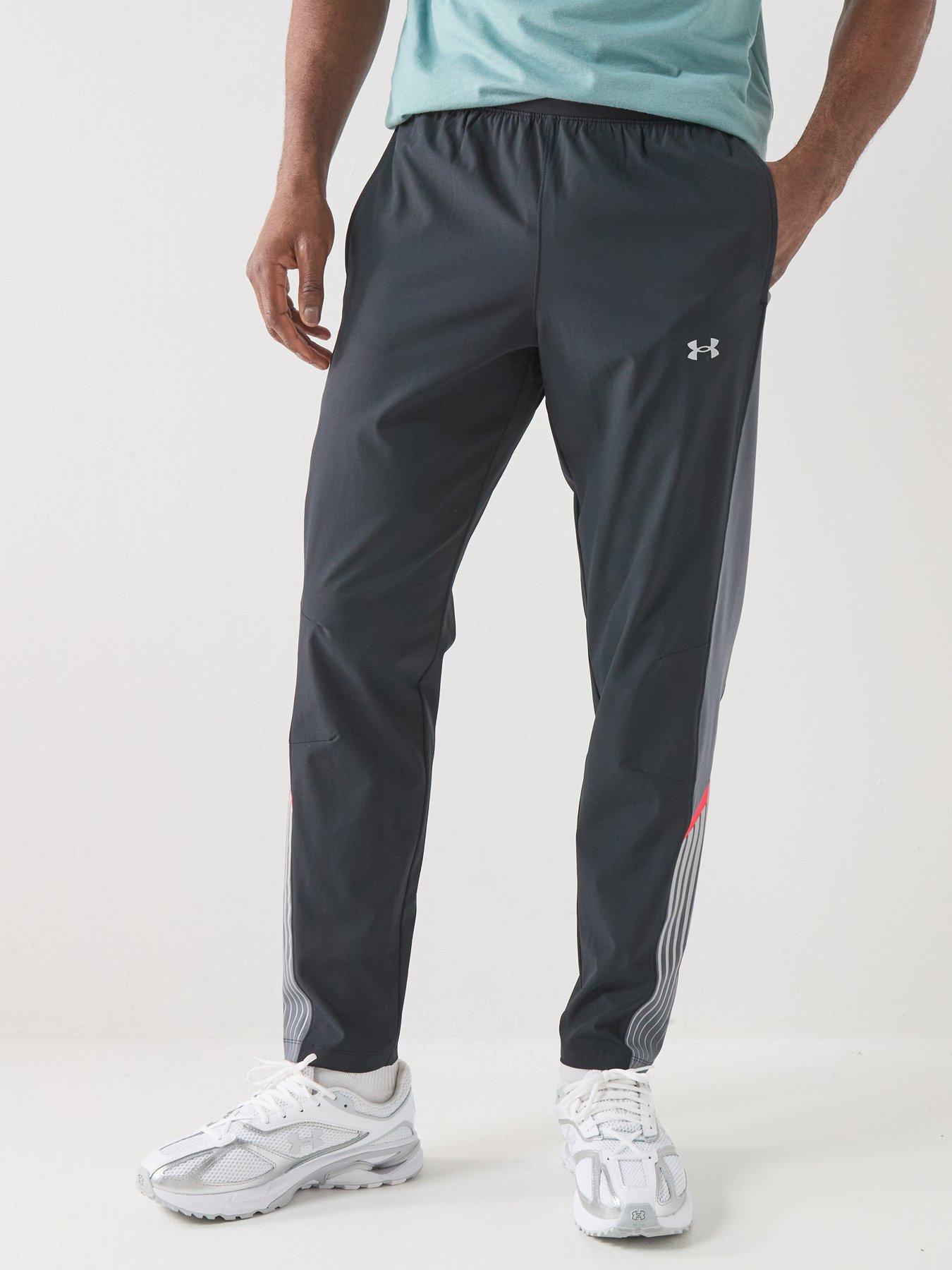 UNDER ARMOUR Mens Running Velociti Storm Pant, Black, Size 2Xl, Men