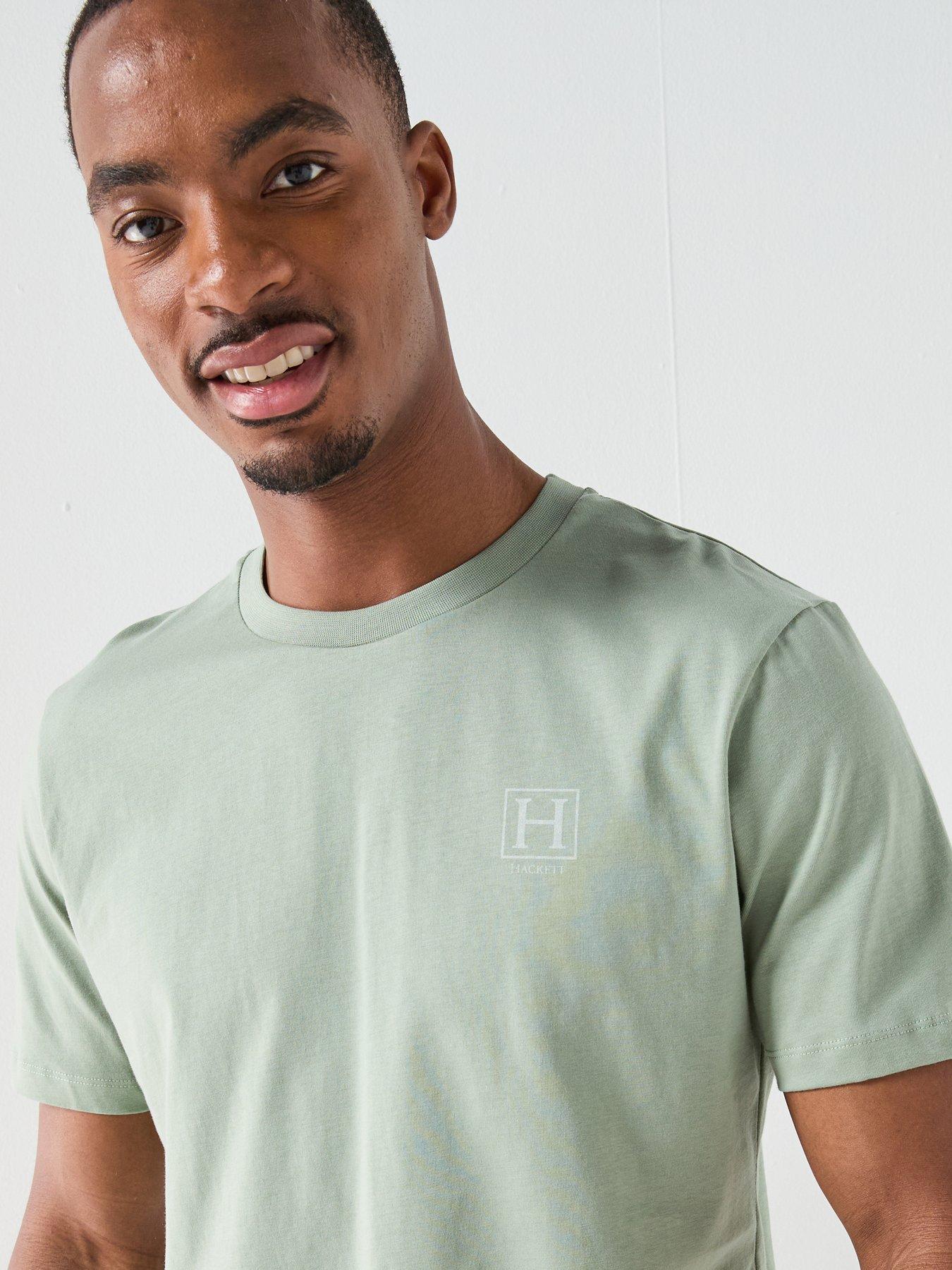 Image 4 of 5 of Hackett Heritage H Numbers Small Logo T-Shirt &ndash; Light Green
