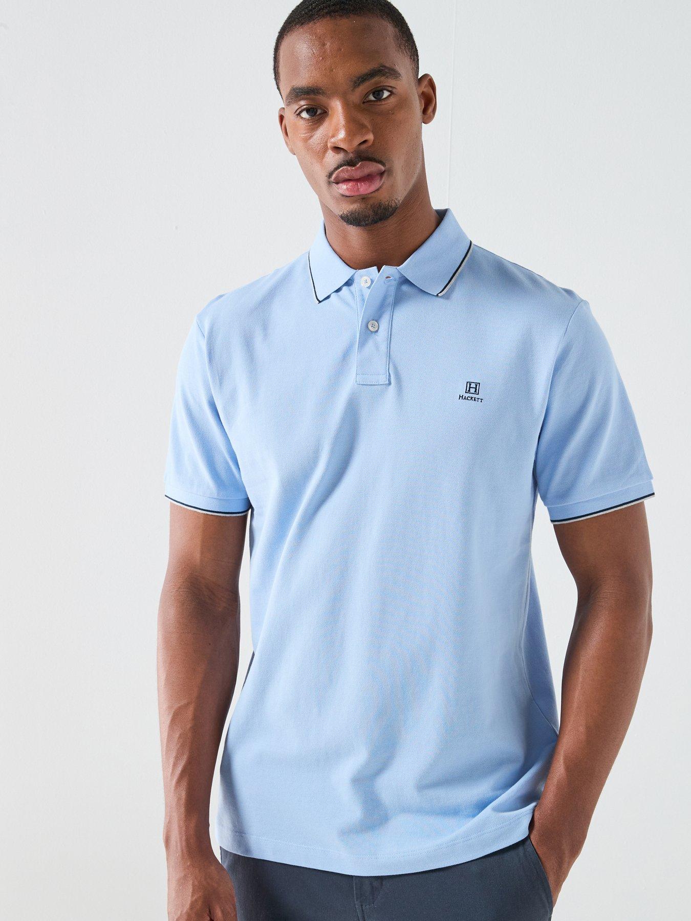 Hackett Heritage Heritage H Numbers Tipped Polo Shirt - Blue