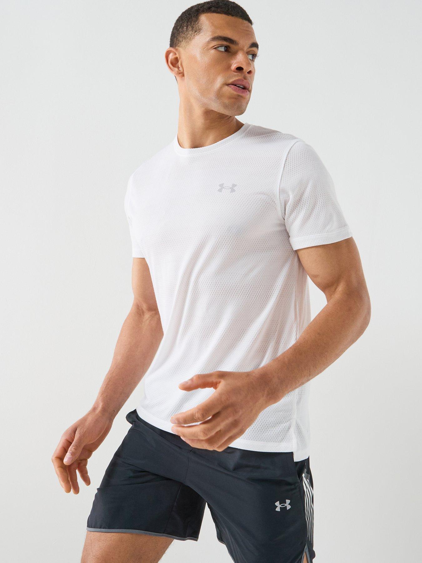 UNDER ARMOUR Mens Running Velociti Short Sleeve T-Shirt - White