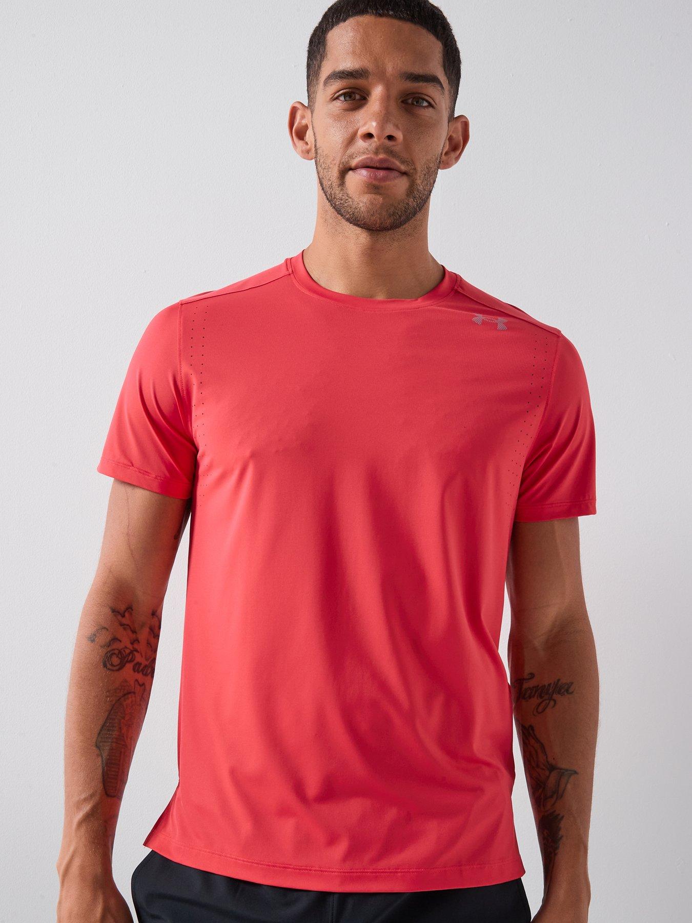 UNDER ARMOUR Mens Running Velociti Pro Short Sleeve T-Shirt - Red