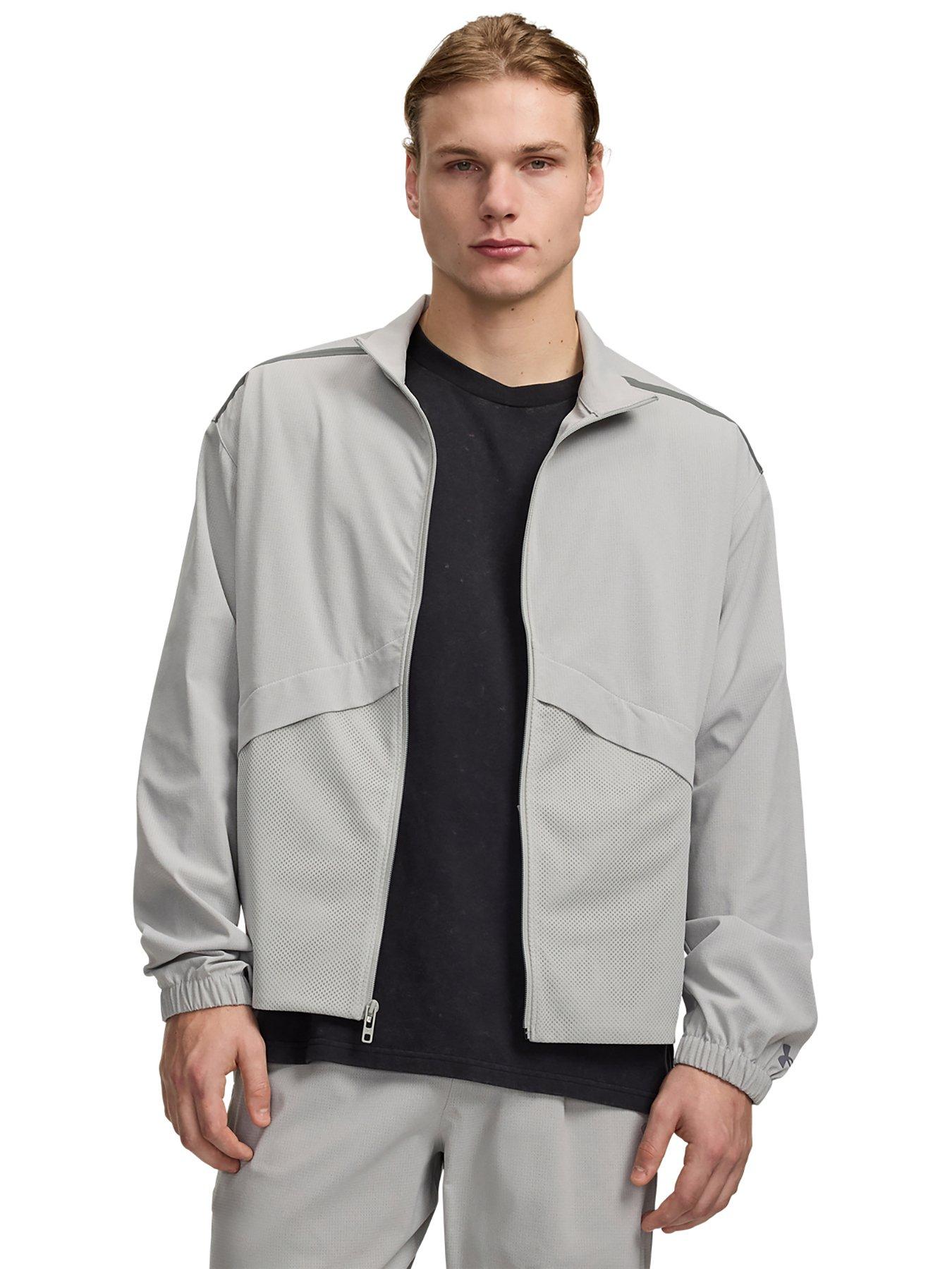UNDER ARMOUR Mens Training Unstoppable Woven Jacket - Grey