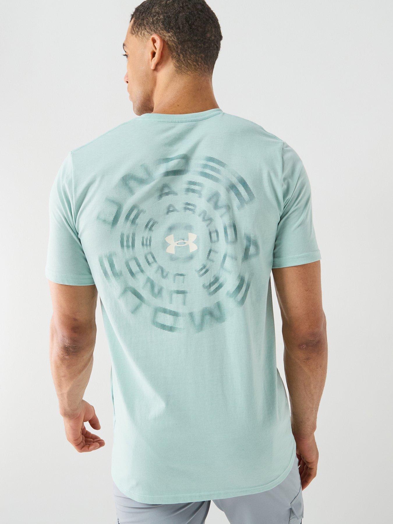 UNDER ARMOUR Mens Training Branded Short Sleeve T-Shirt - Blue