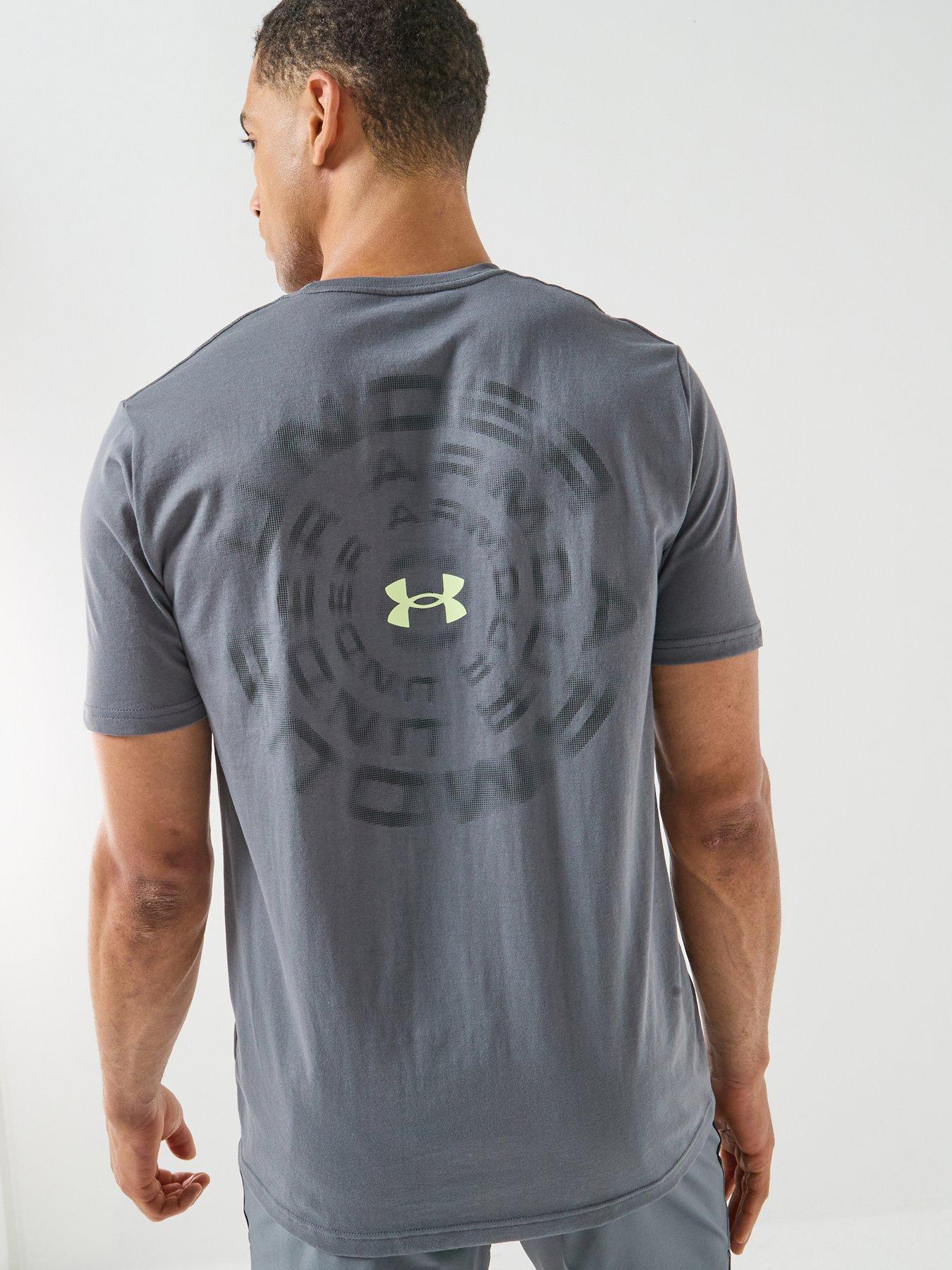 UNDER ARMOUR Mens Training Branded Short Sleeve T-Shirt - Grey