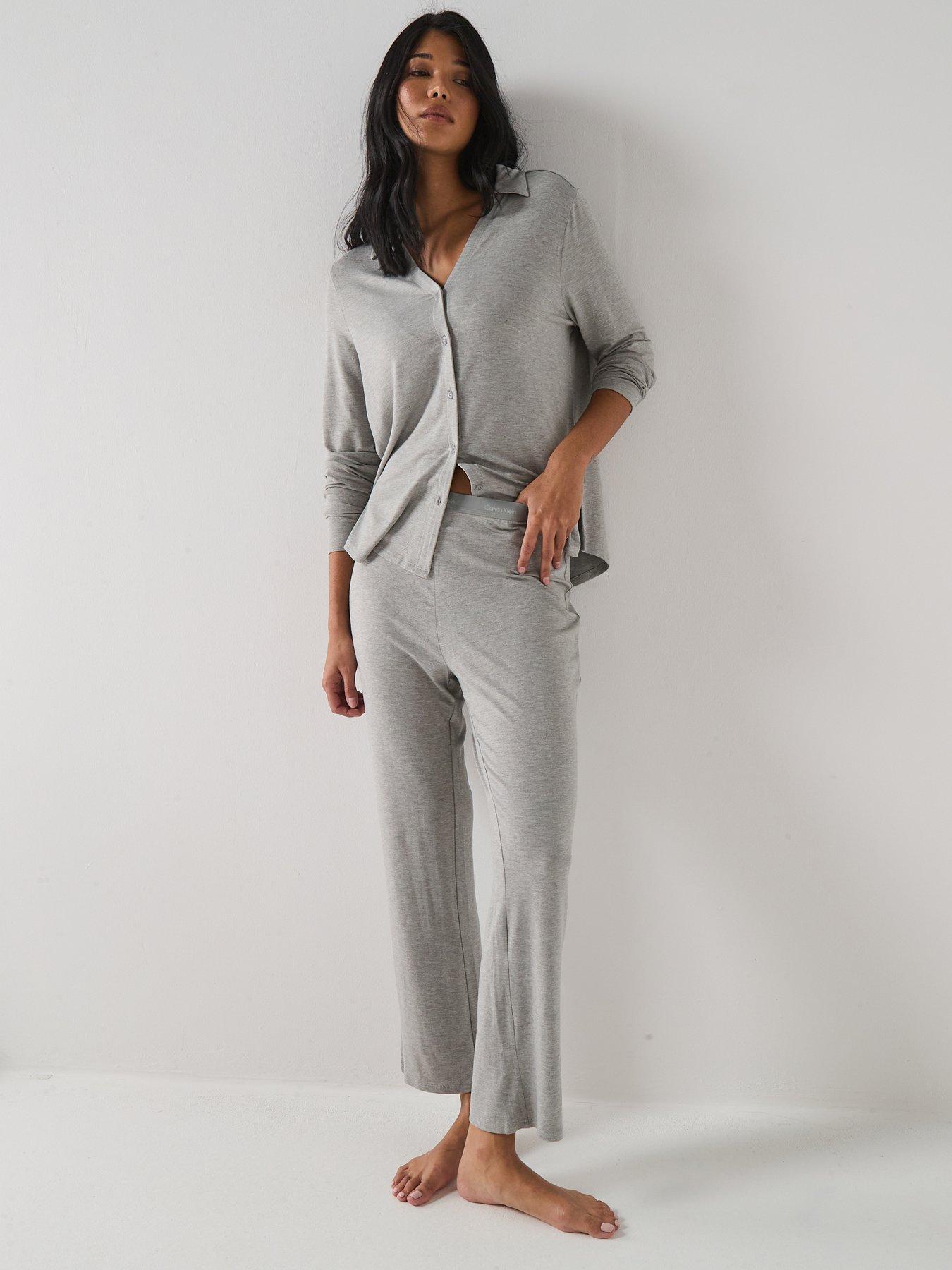 Calvin Klein Long Sleeve Shirt Set - Grey