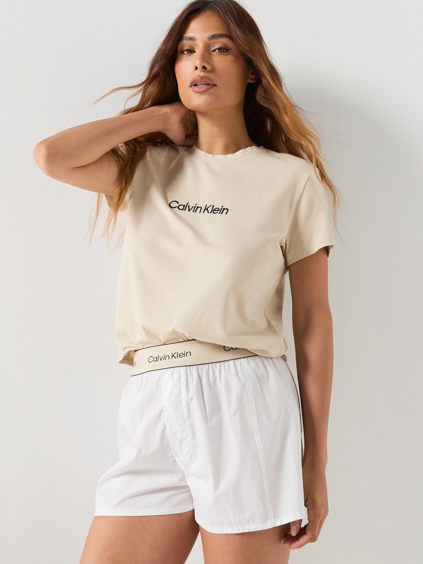 Calvin Klein S/S T Heritage Short Set - Grey