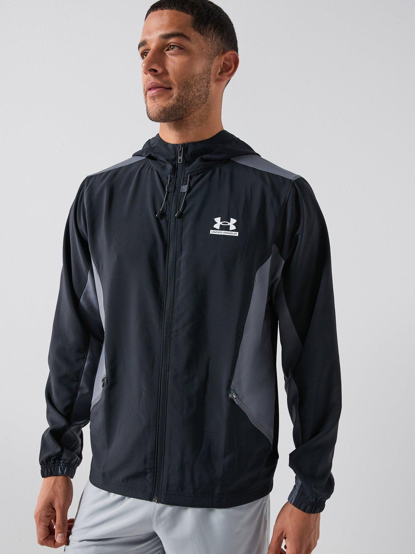 UNDER ARMOUR Mens Training Tech Woven Jacket - Black