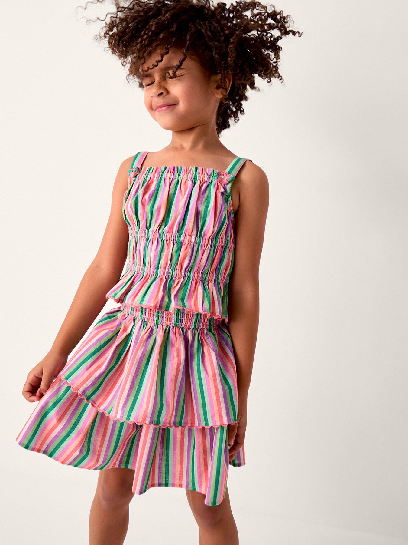 Monsoon Girls Stripe Set - Green