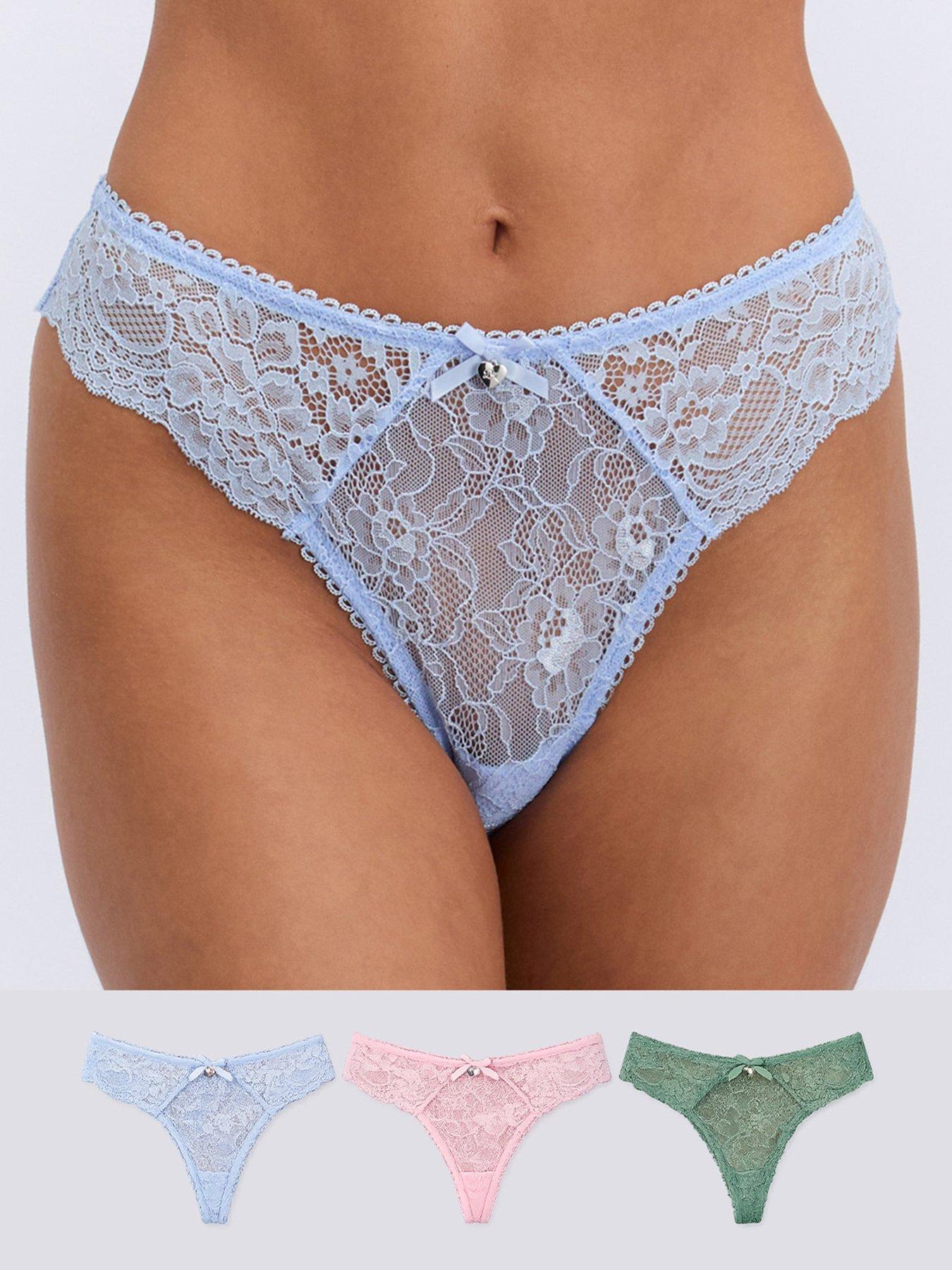 Boux Avenue Maia Lace Thongs - Multi