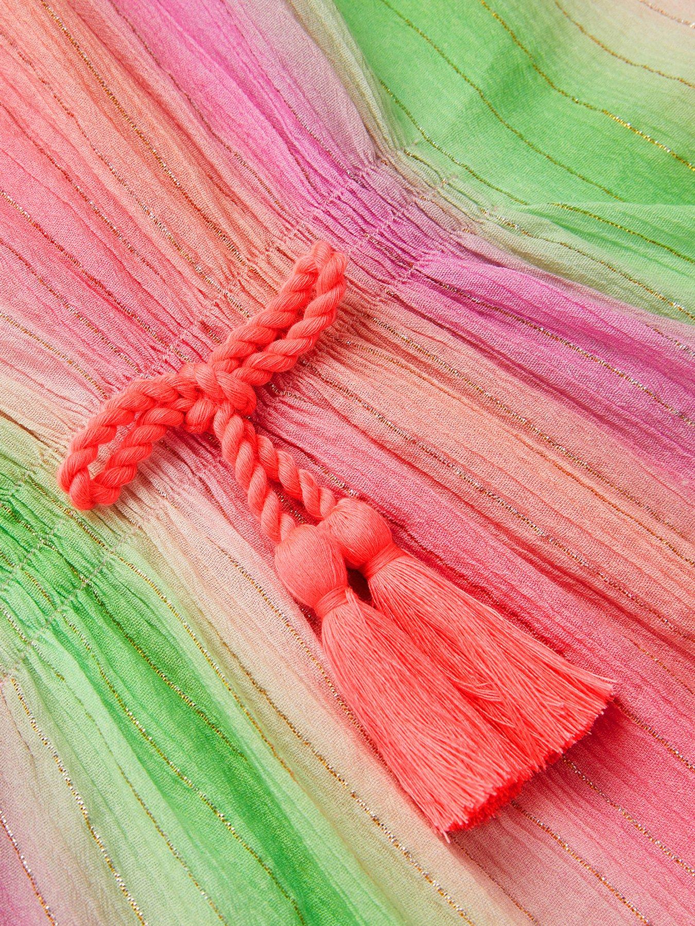 Image 3 of 3 of Monsoon Girls Ombre Stripe Kaftan - Multi