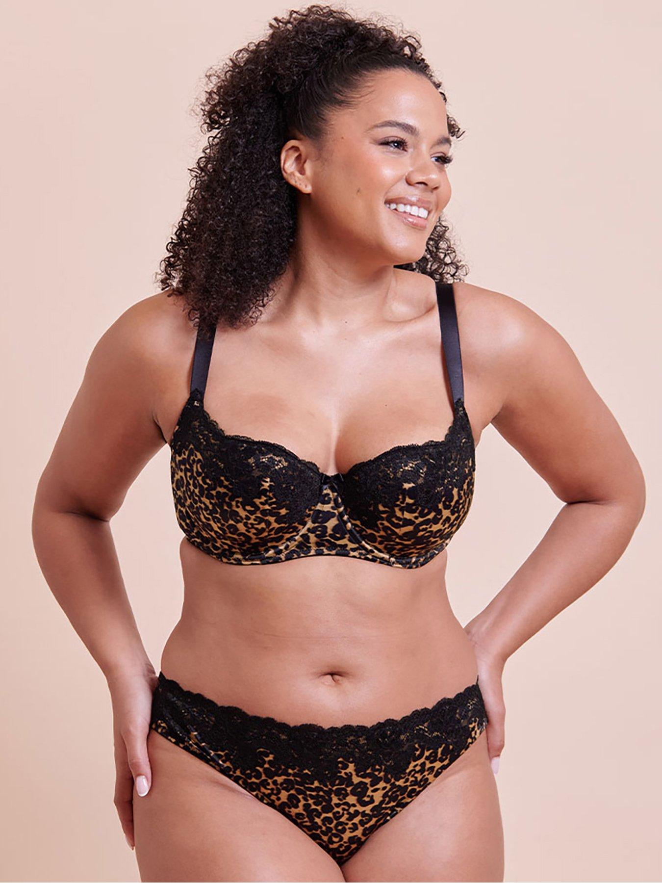 Image 3 of 6 of Curvy Kate Boost Lace Balcony Bra&nbsp; - Leopard Print