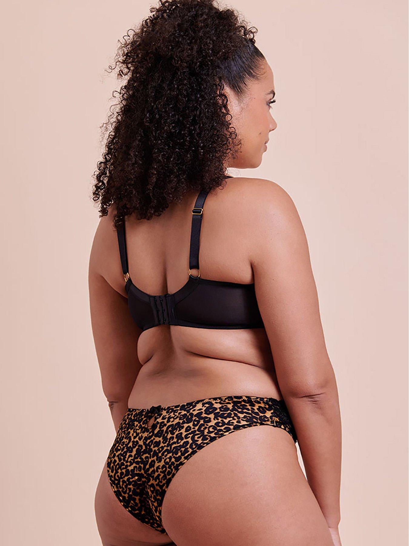Image 2 of 5 of Curvy Kate Boost Lace Tanga Brief - Leopard Print